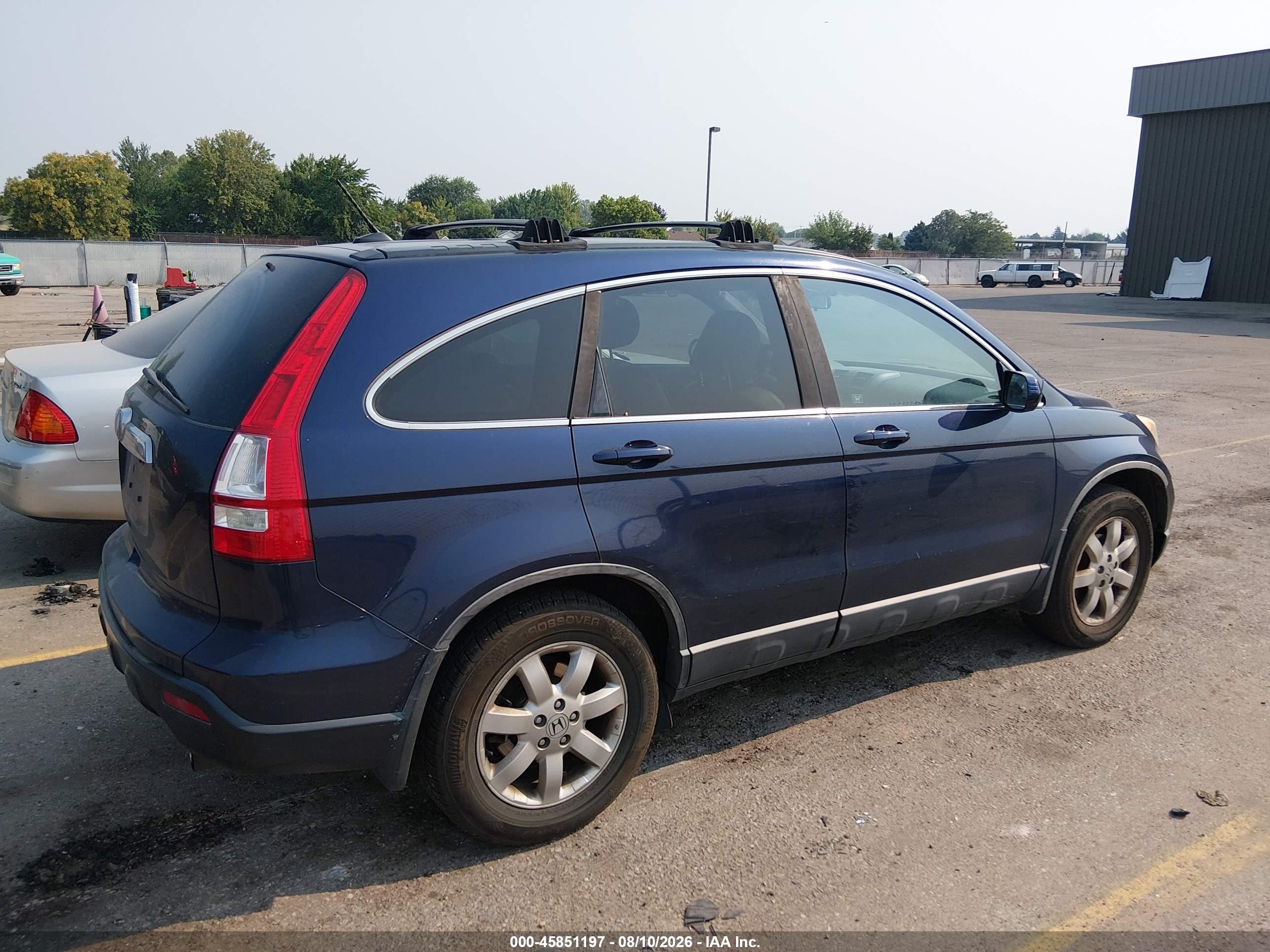 2009 Honda Cr-v Ex-l Blue vin: 5J6RE48759L036113