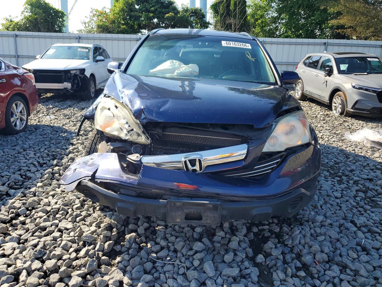 2009 Honda Cr-v Exl Синий vin: 5J6RE48759L036192