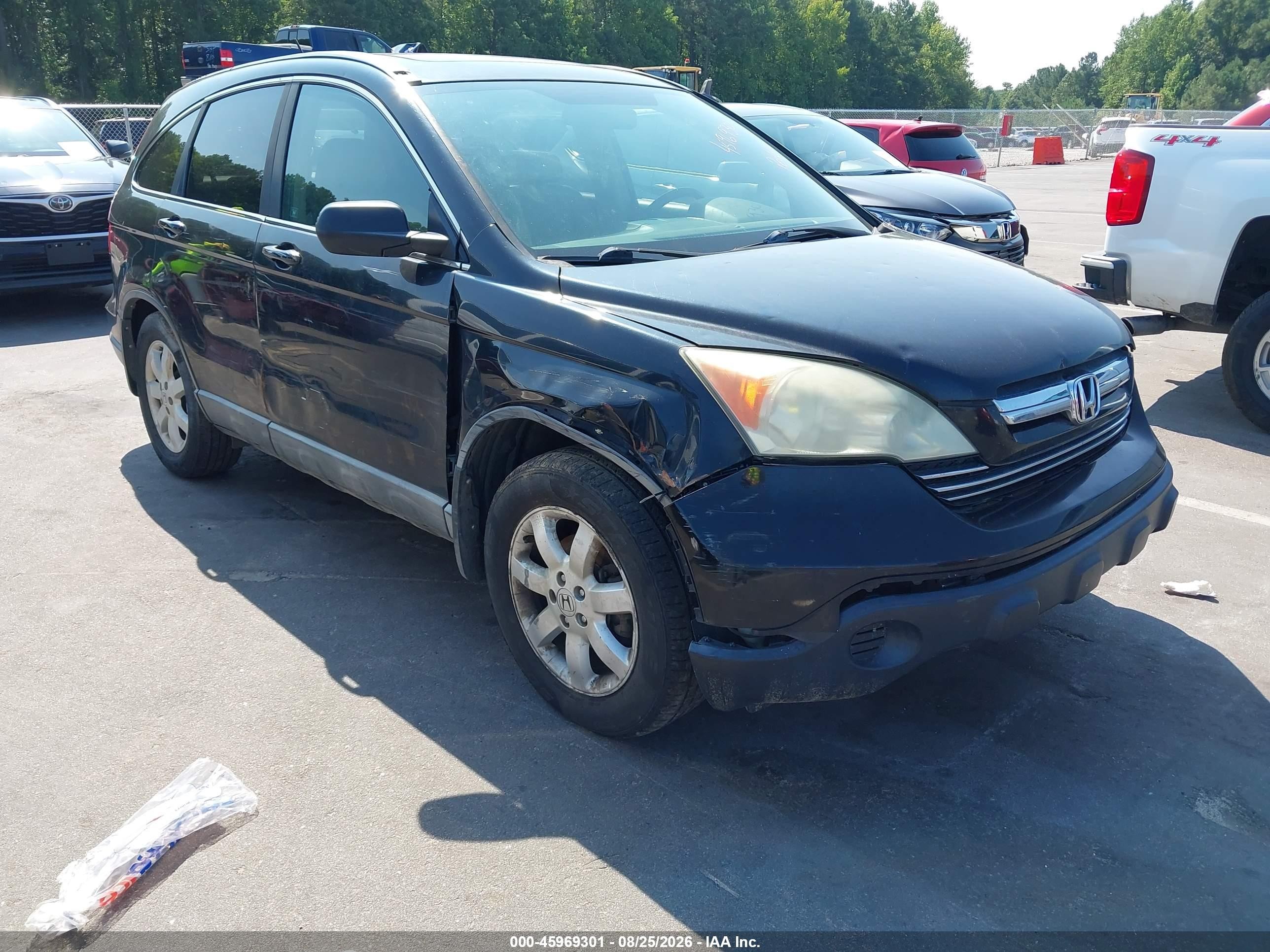 2009 Honda Cr-v Ex-l Blue vin: 5J6RE48759L062369