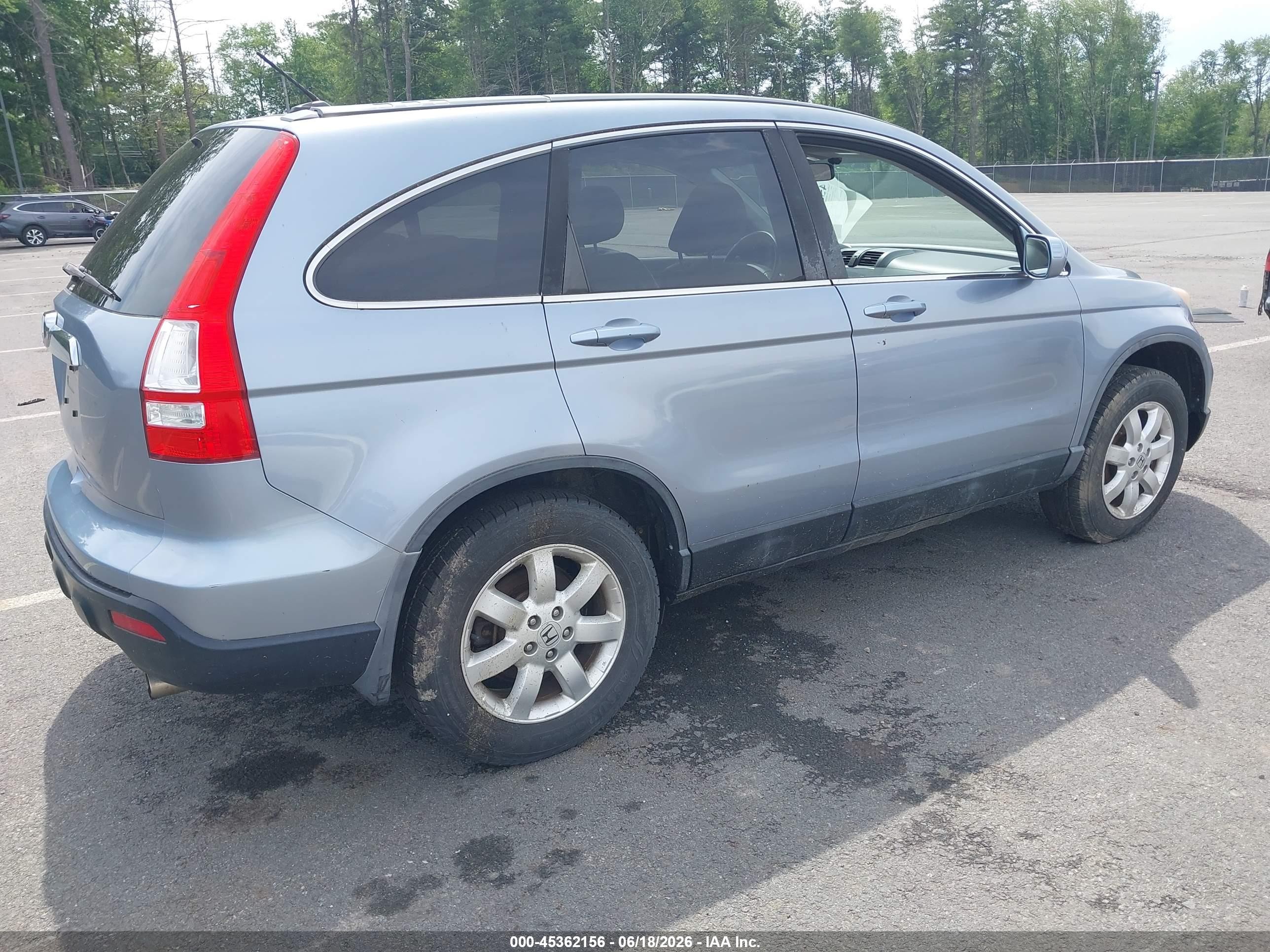2009 Honda Cr-v Ex-l Light Blue vin: 5J6RE48759L063005