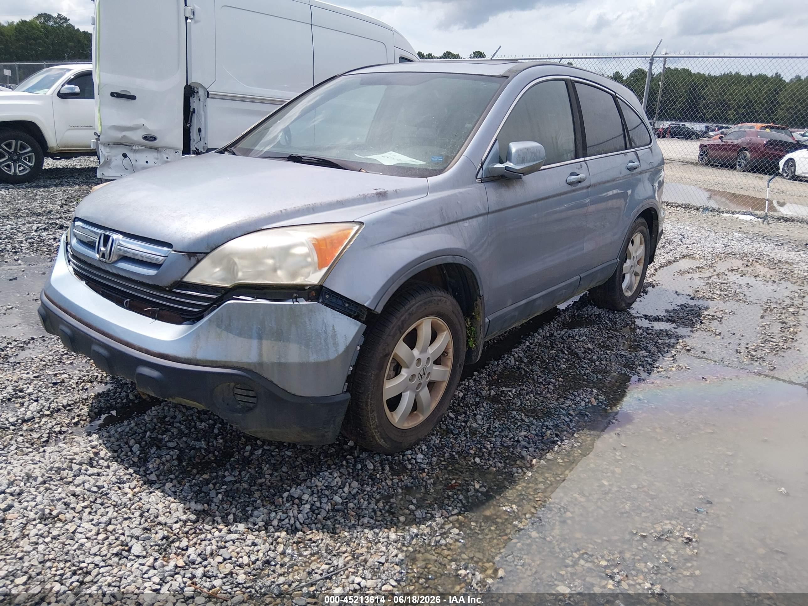 2007 Honda Cr-v Ex-l Blue vin: 5J6RE48767L011167