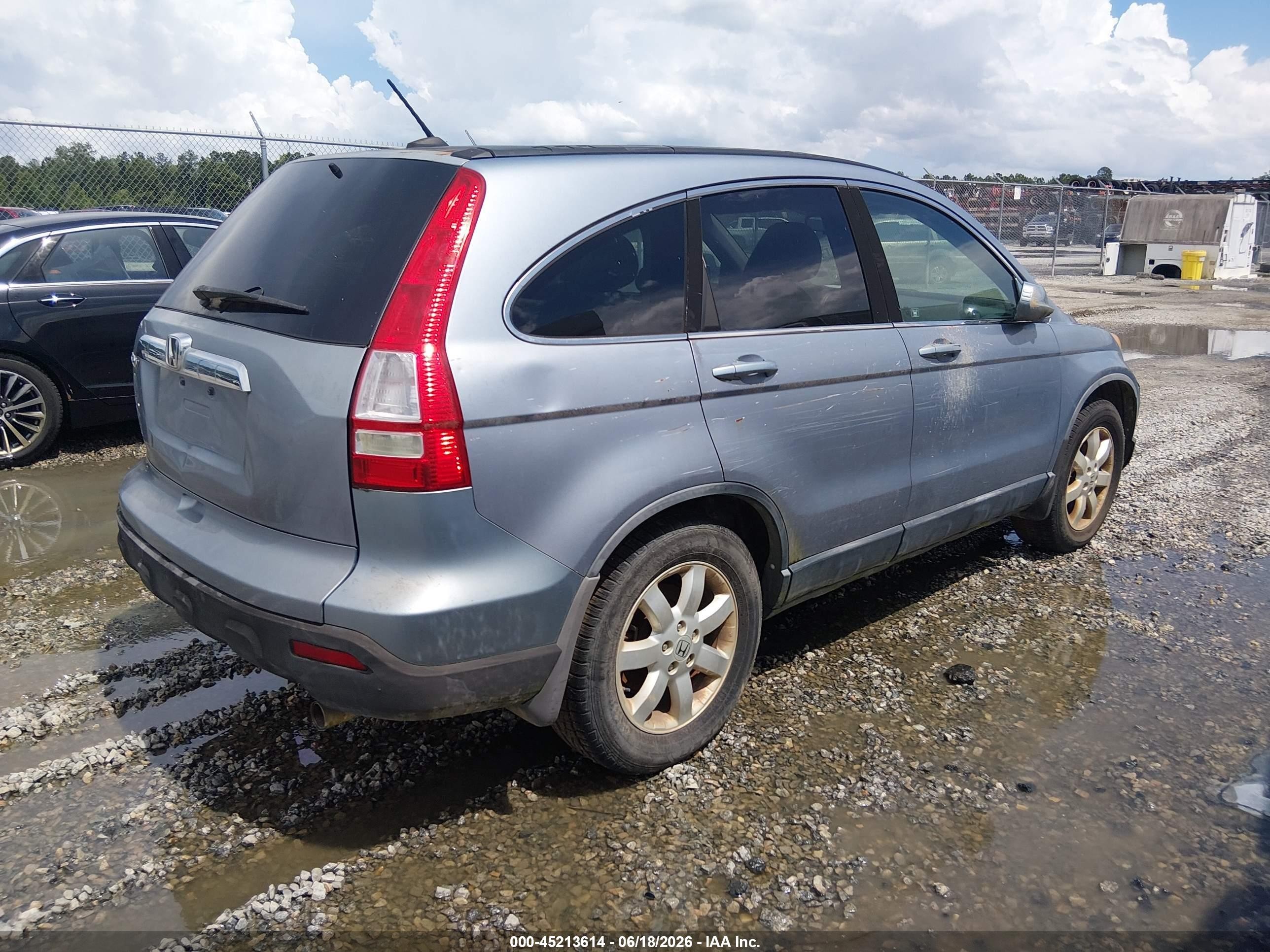 2007 Honda Cr-v Ex-l Blue vin: 5J6RE48767L011167