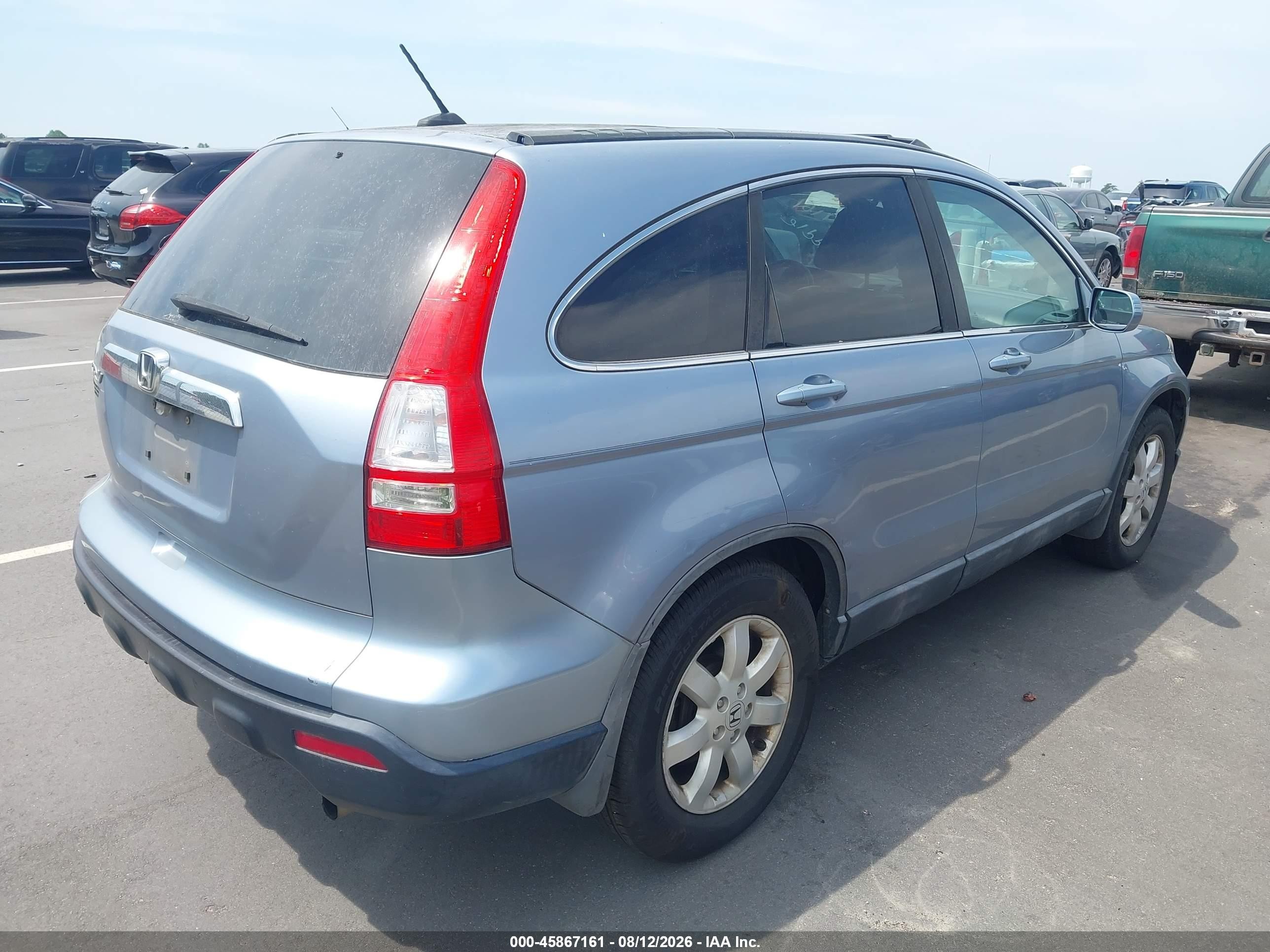 2008 Honda Cr-v Ex-l Blue vin: 5J6RE48768L009792
