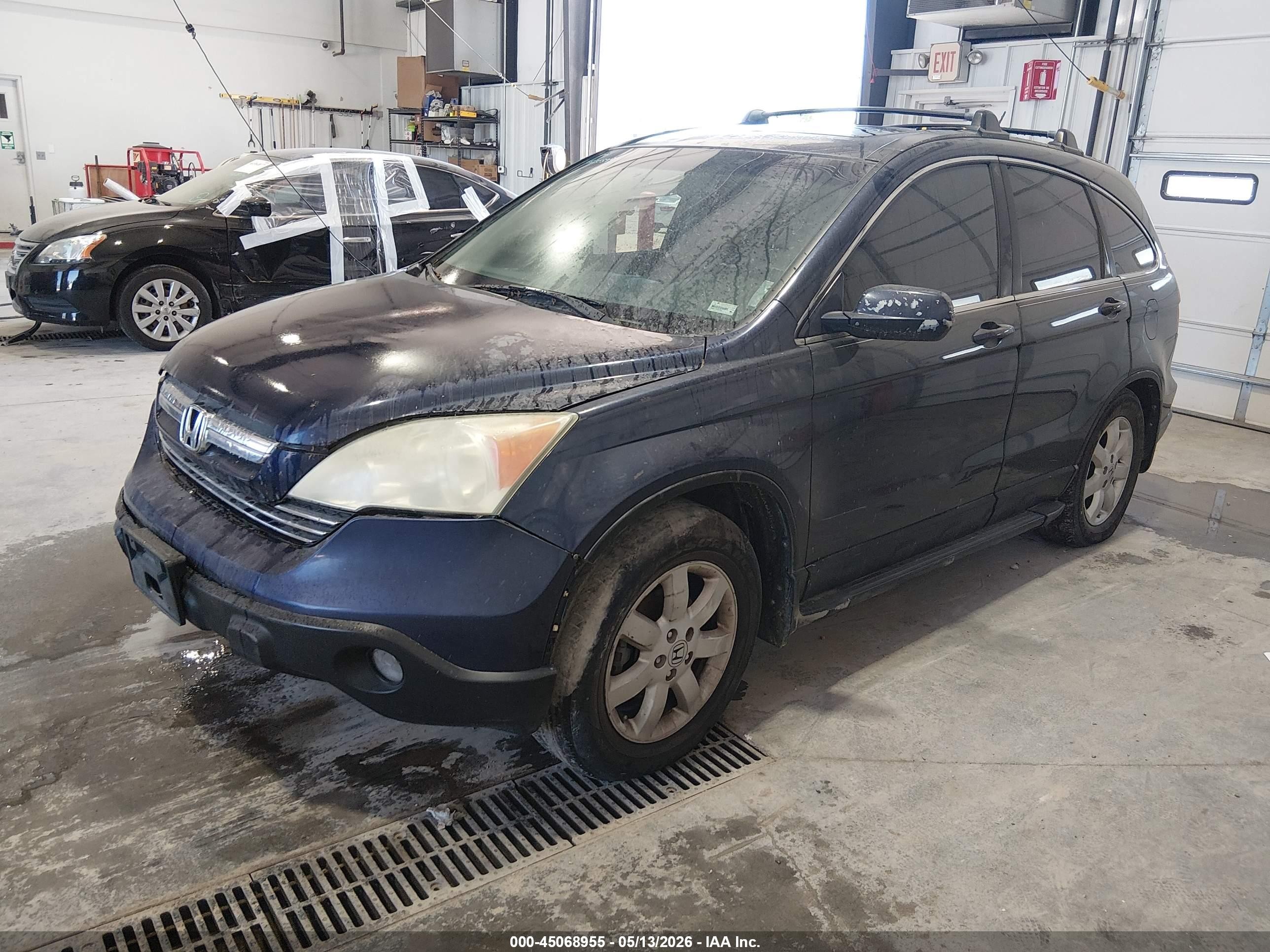2008 Honda Cr-v Ex-l Blue vin: 5J6RE48768L024776