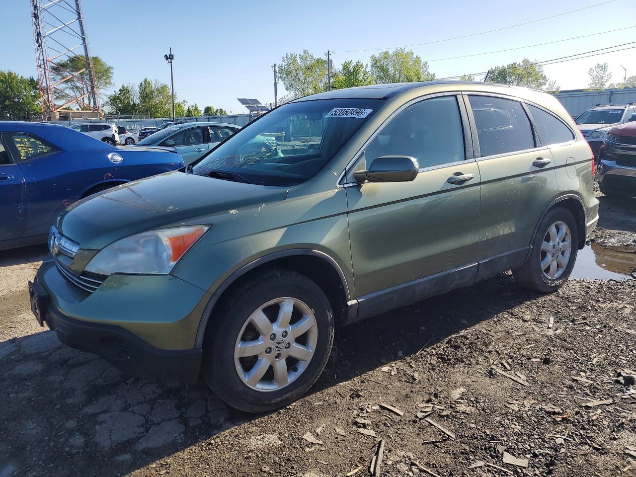 2008 Honda Cr-v Exl Green vin: 5J6RE48768L048723