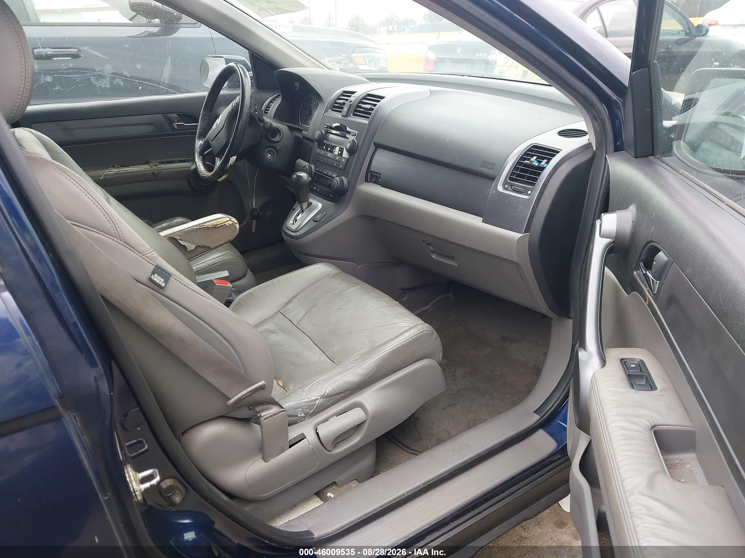 2009 Honda Cr-v Ex-l Dark Blue vin: 5J6RE48769L002228