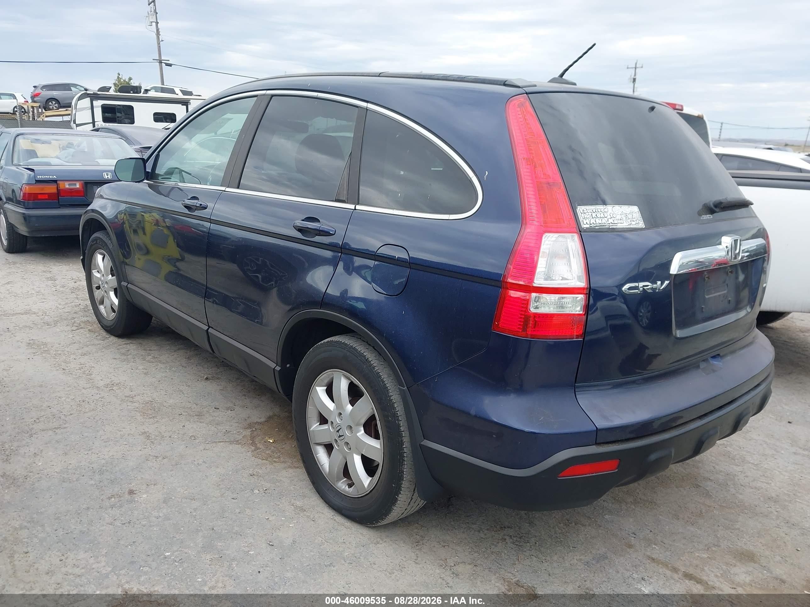 2009 Honda Cr-v Ex-l Dark Blue vin: 5J6RE48769L002228