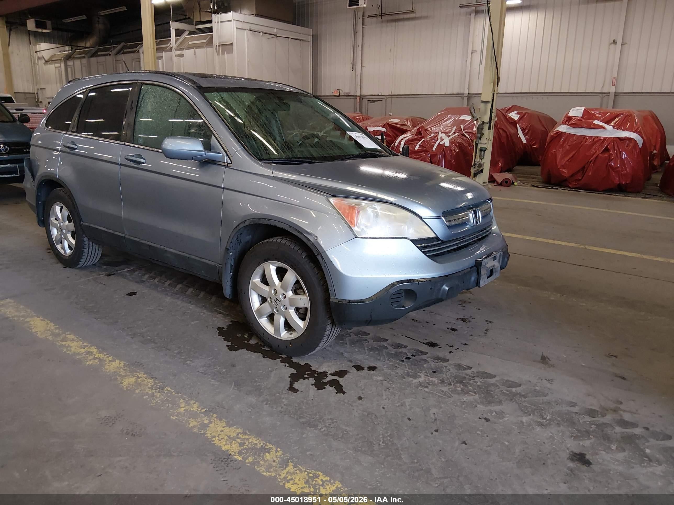 2009 Honda Cr-v Ex-l Light Blue vin: 5J6RE48769L036430