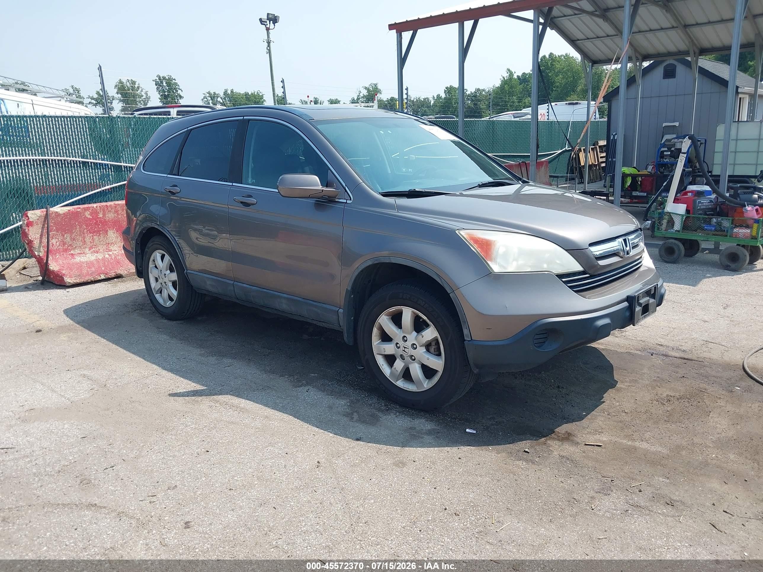 2009 Honda Cr-v Ex-l Brown vin: 5J6RE48769L039294