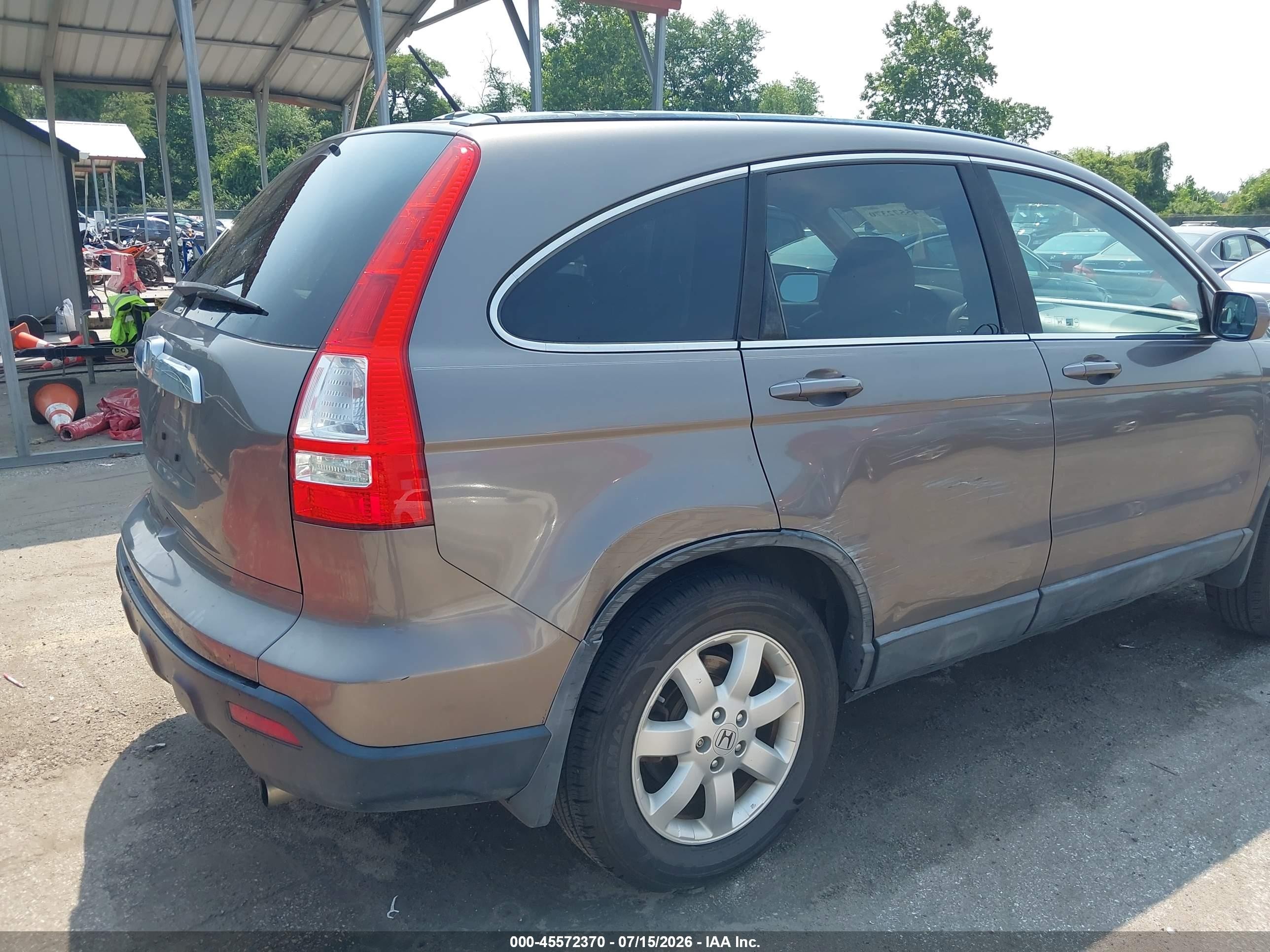 2009 Honda Cr-v Ex-l Коричневый vin: 5J6RE48769L039294