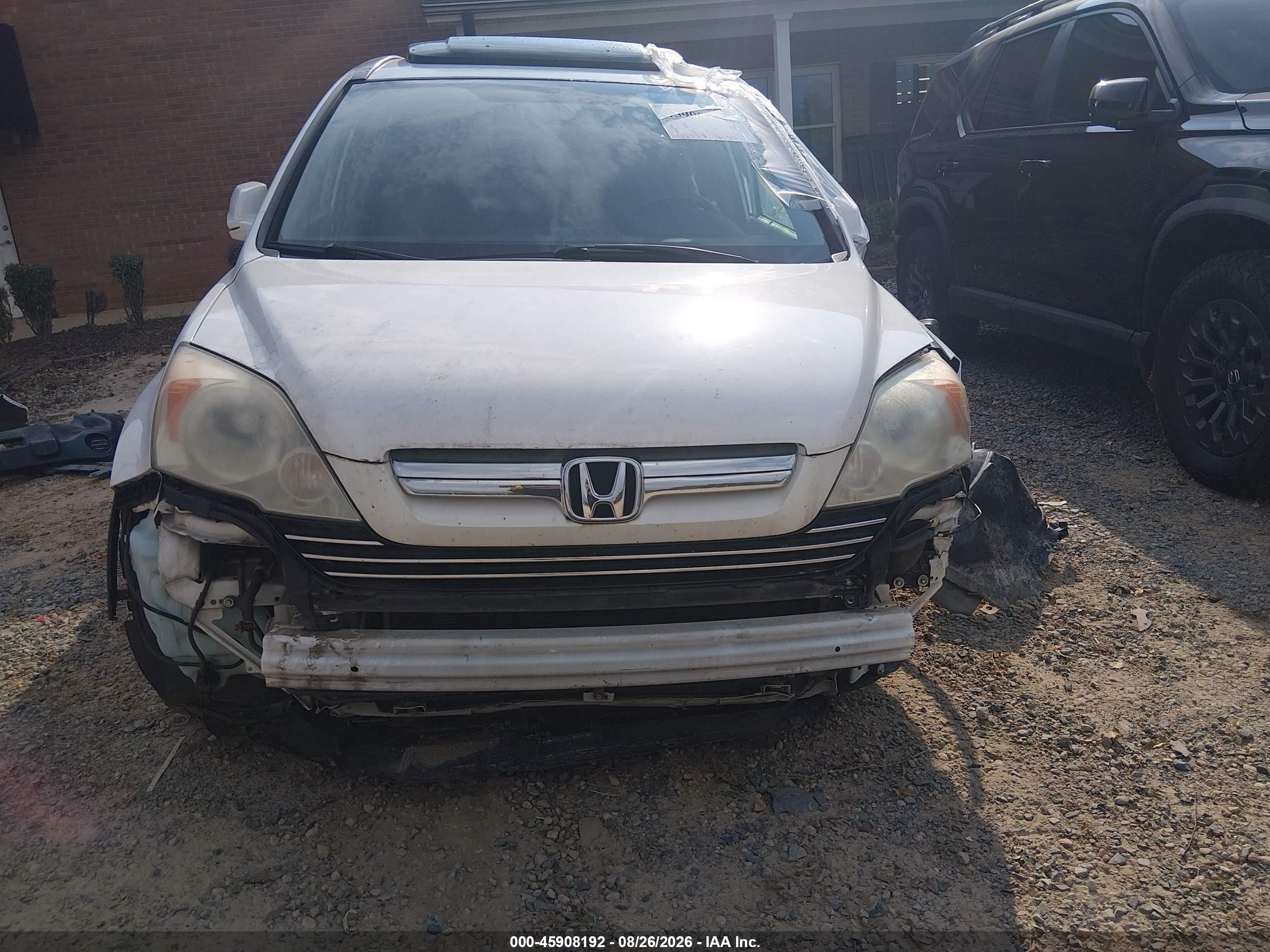 2009 Honda Cr-v Ex-l White vin: 5J6RE48769L058735