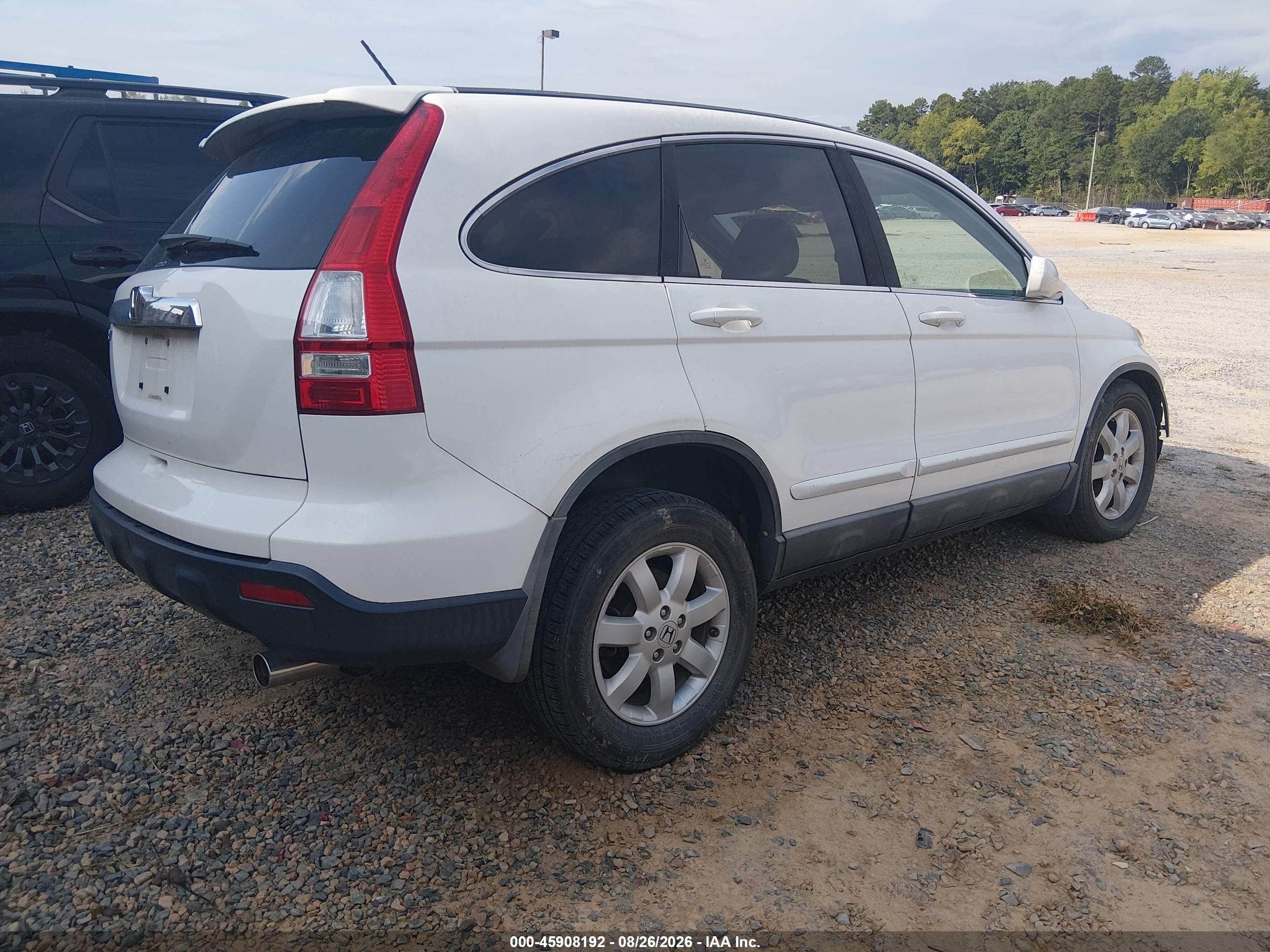 2009 Honda Cr-v Ex-l White vin: 5J6RE48769L058735