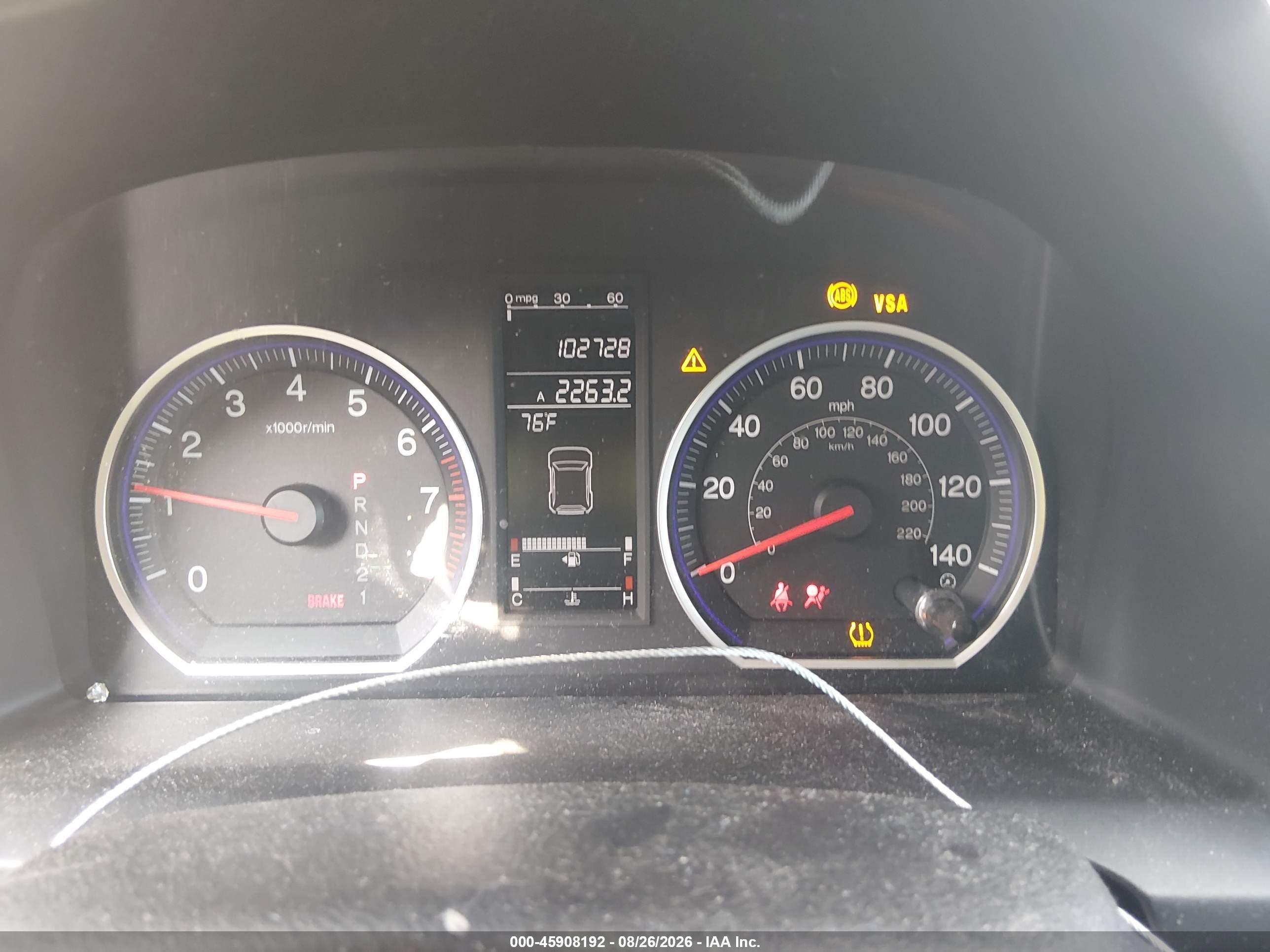 2009 Honda Cr-v Ex-l White vin: 5J6RE48769L058735