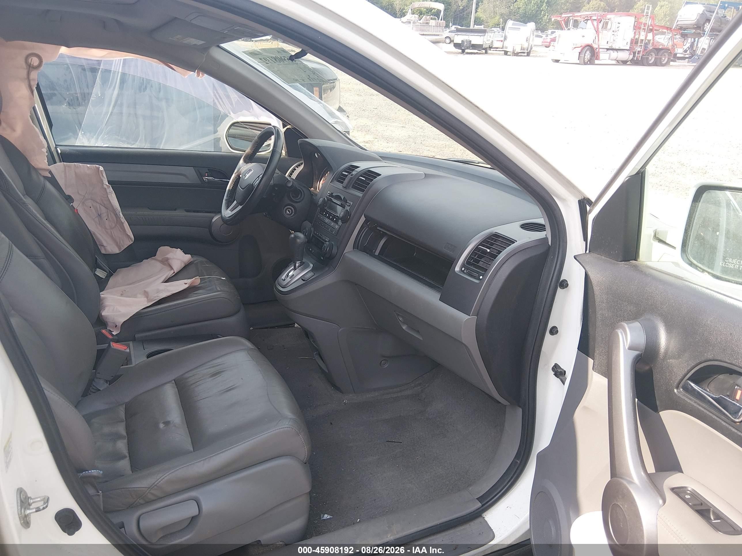 2009 Honda Cr-v Ex-l White vin: 5J6RE48769L058735