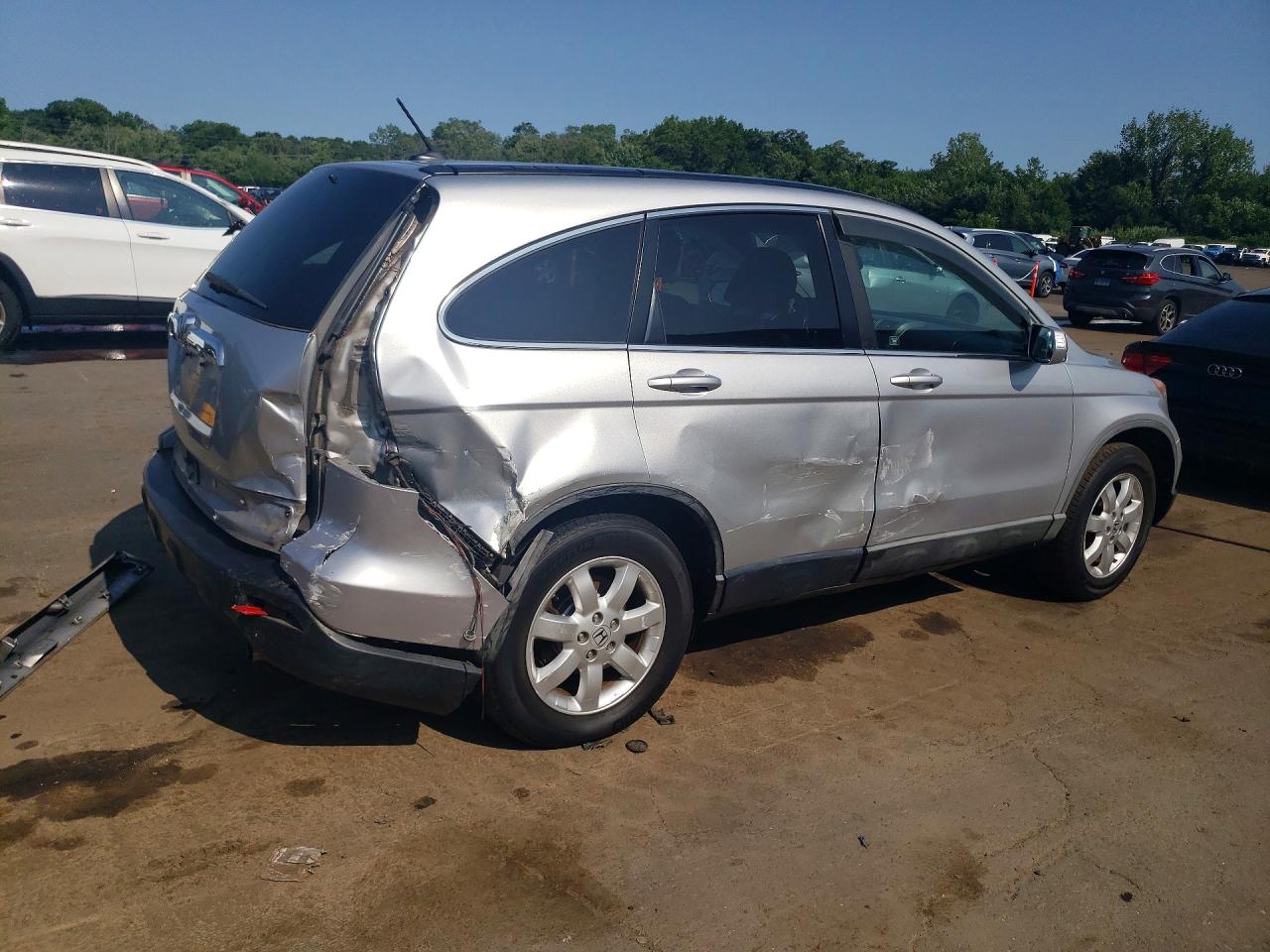 2009 Honda Cr-v Exl Silver vin: 5J6RE48769L062249