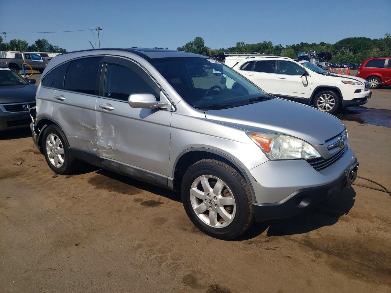2009 Honda Cr-v Exl Silver vin: 5J6RE48769L062249