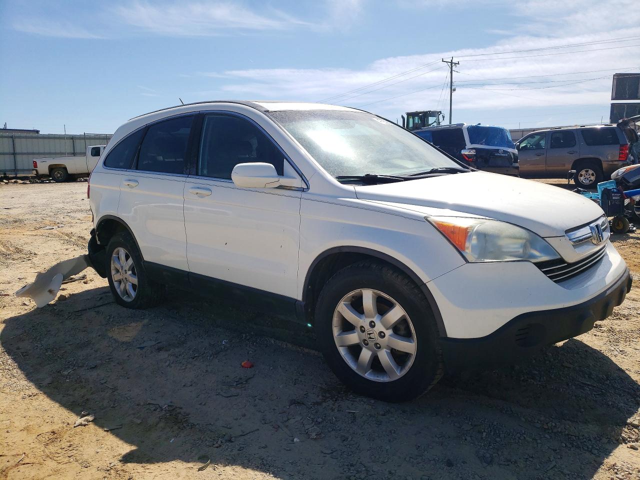 2007 Honda Cr-v Exl White vin: 5J6RE48777L010948