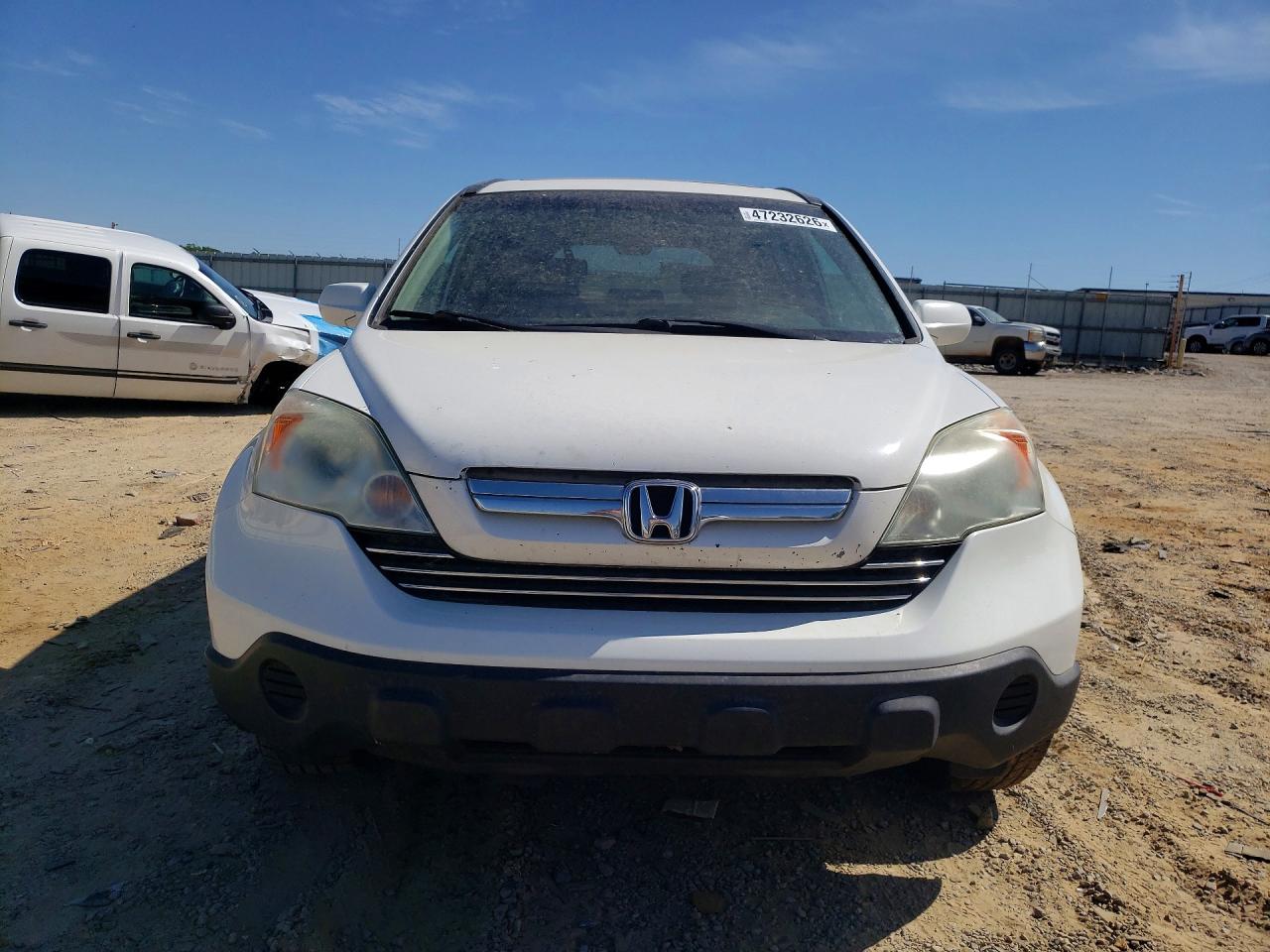 2007 Honda Cr-v Exl White vin: 5J6RE48777L010948
