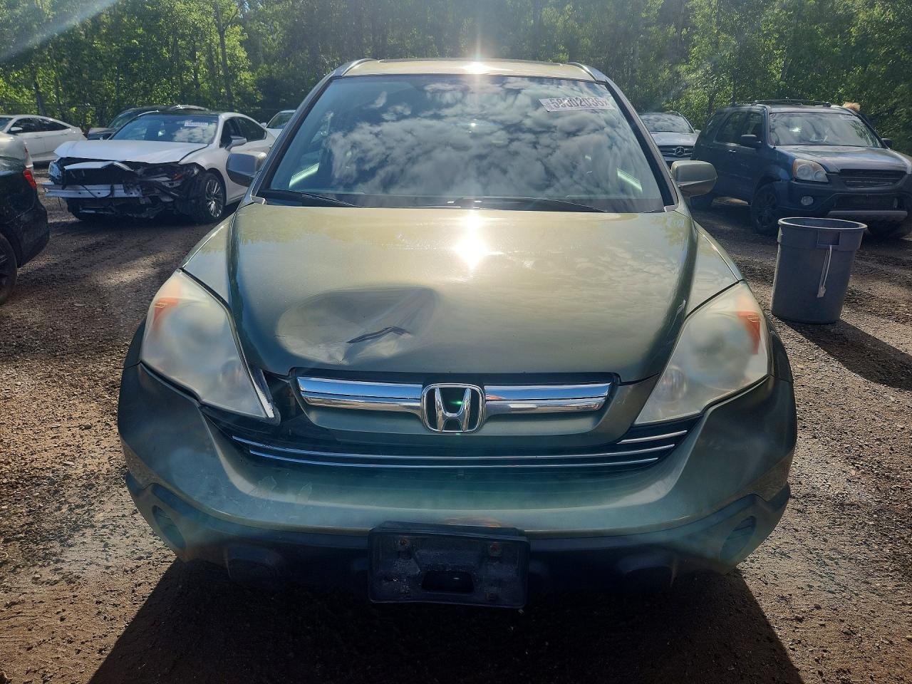 2007 Honda Cr-v Exl Green vin: 5J6RE48777L818457