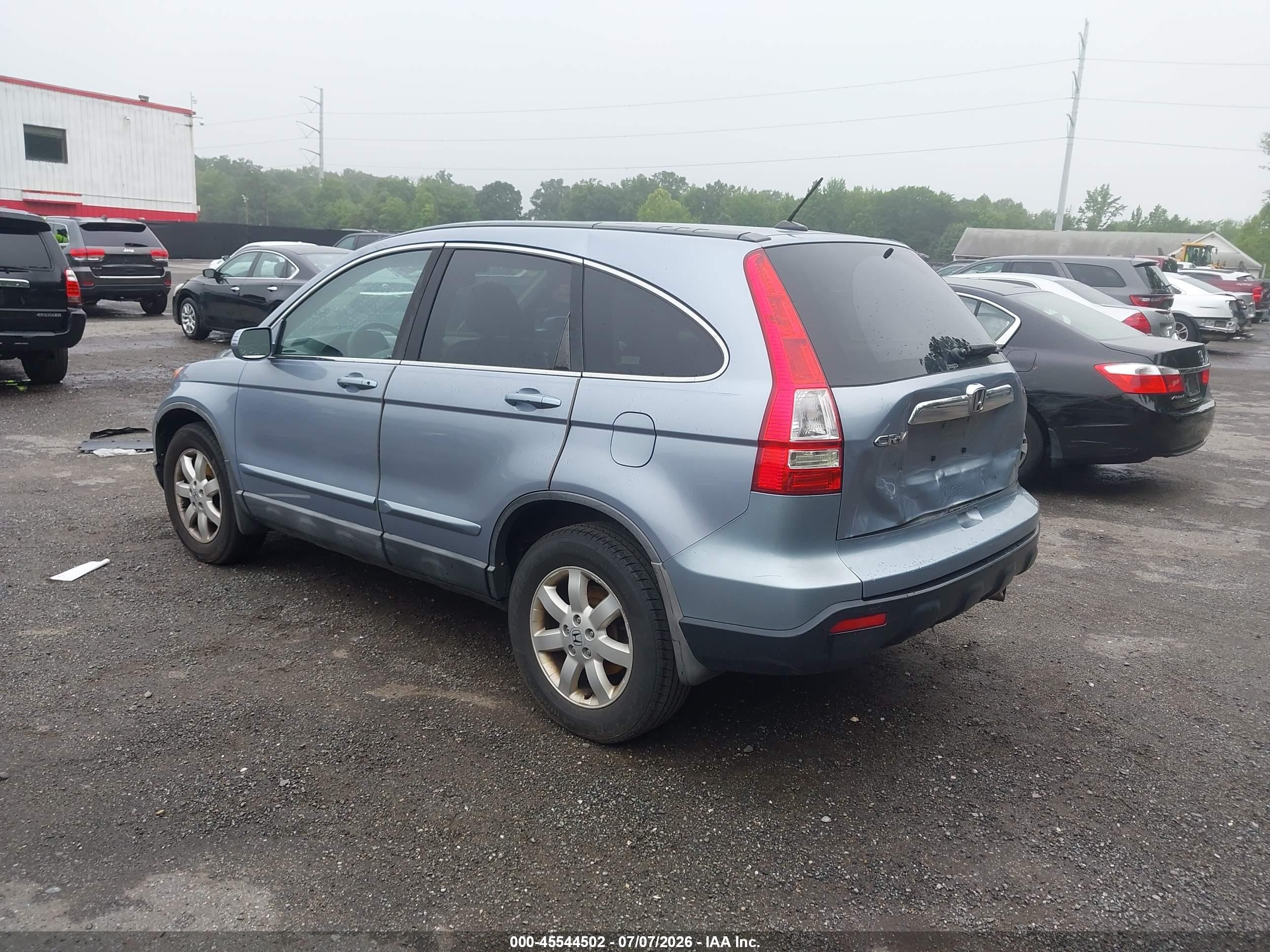 2008 Honda Cr-v Ex-l Blue vin: 5J6RE48778L003144