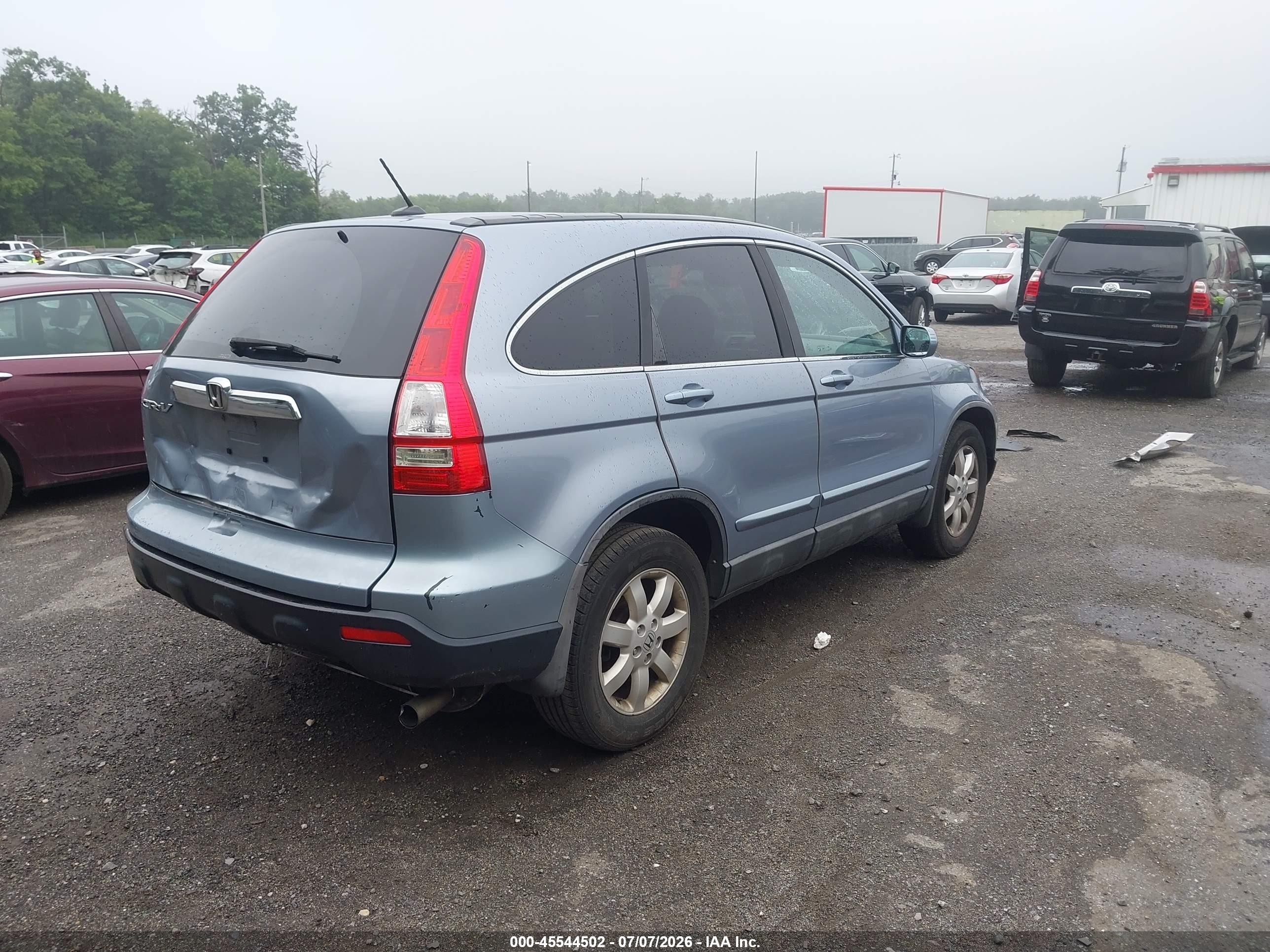 2008 Honda Cr-v Ex-l Blue vin: 5J6RE48778L003144