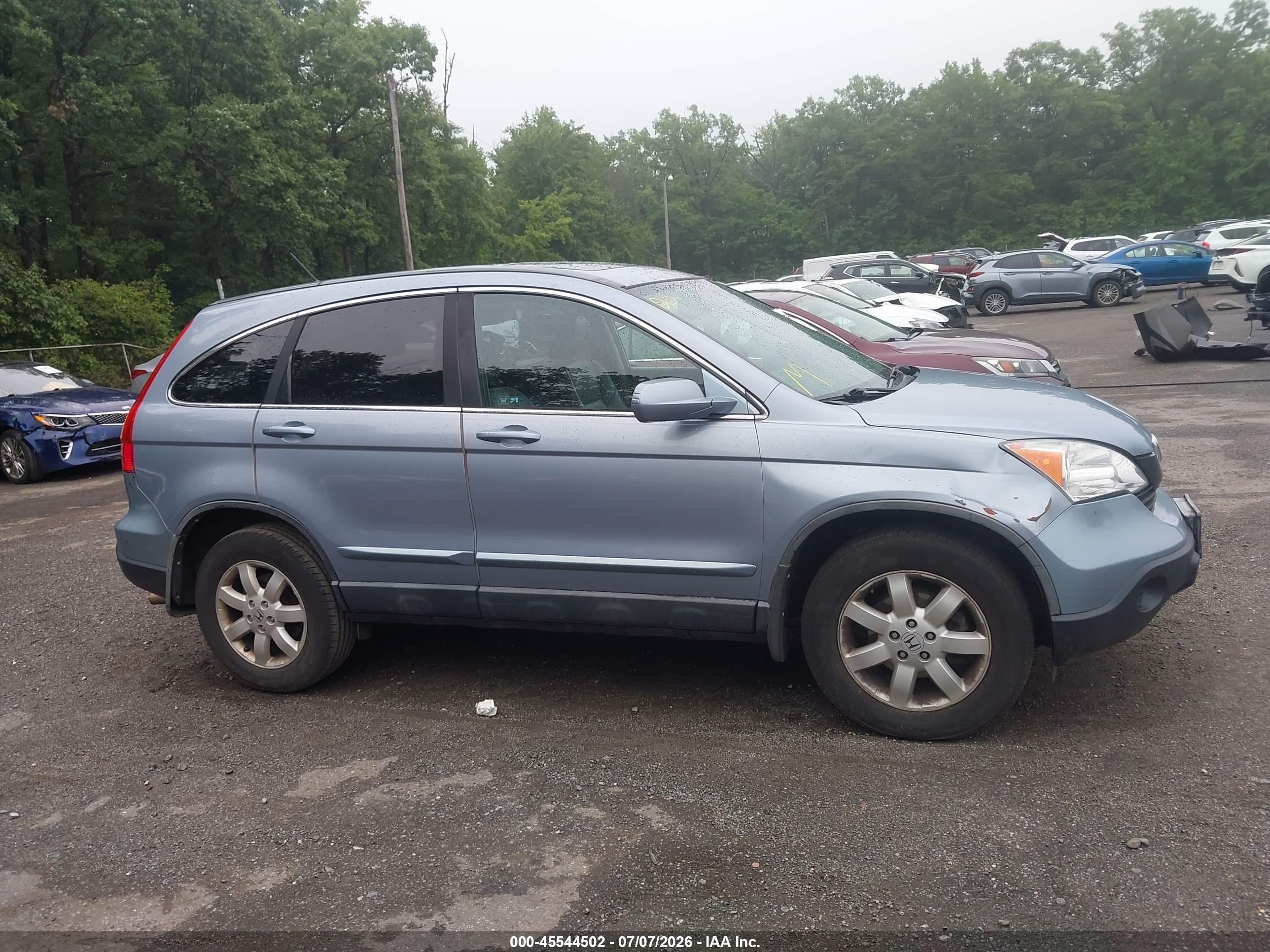 2008 Honda Cr-v Ex-l Blue vin: 5J6RE48778L003144