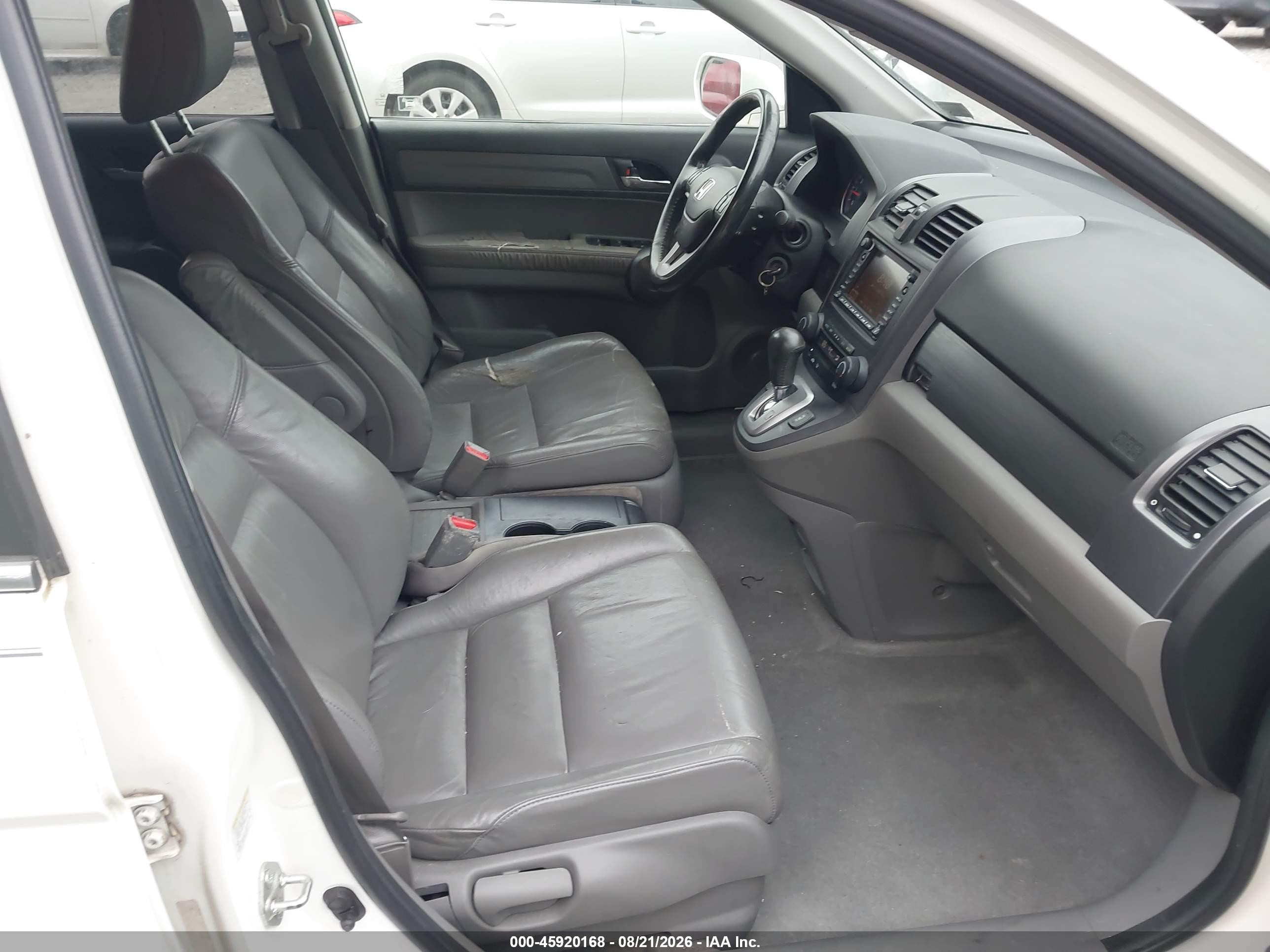 2008 Honda Cr-v Ex-l White vin: 5J6RE48778L019635