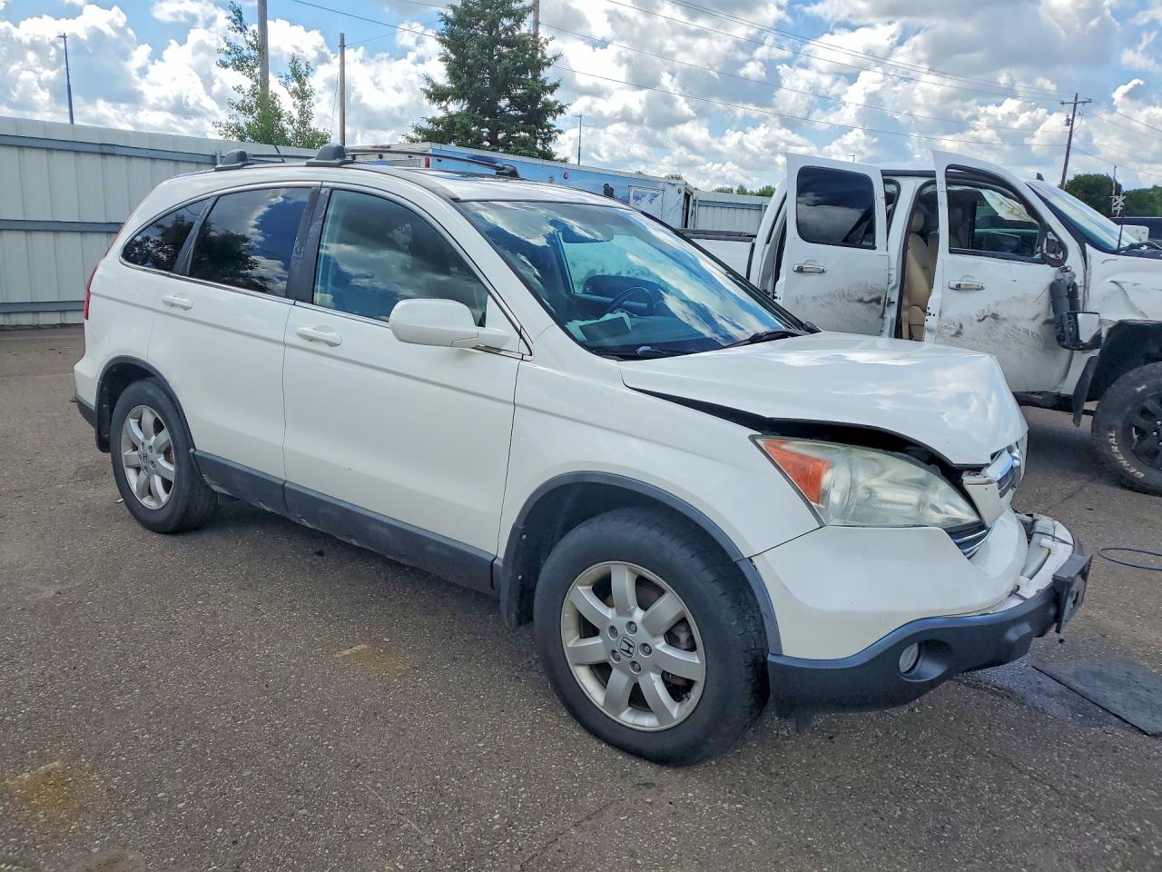 2008 Honda Cr-v Exl White vin: 5J6RE48778L019649