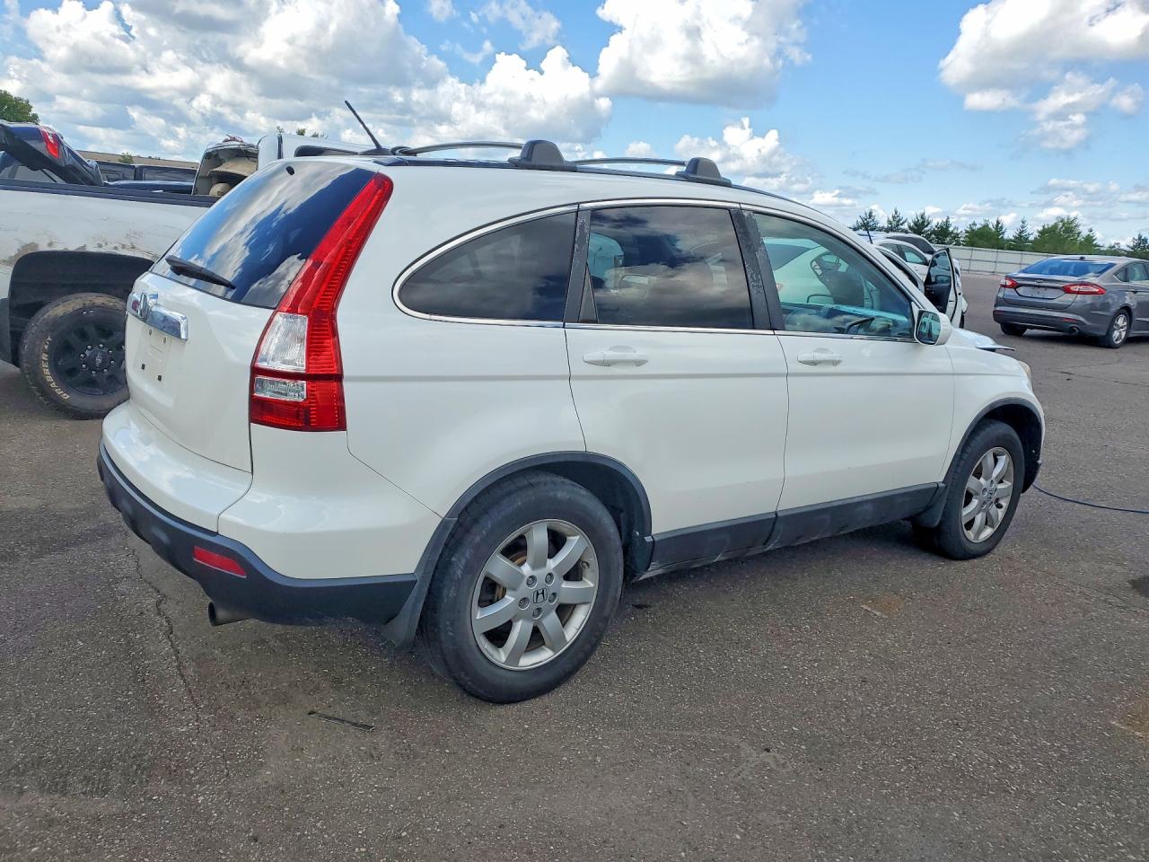 2008 Honda Cr-v Exl White vin: 5J6RE48778L019649