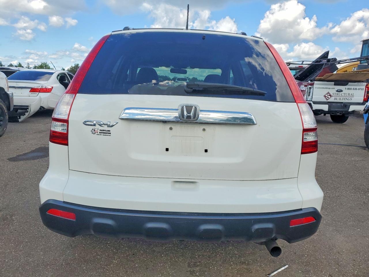 2008 Honda Cr-v Exl White vin: 5J6RE48778L019649