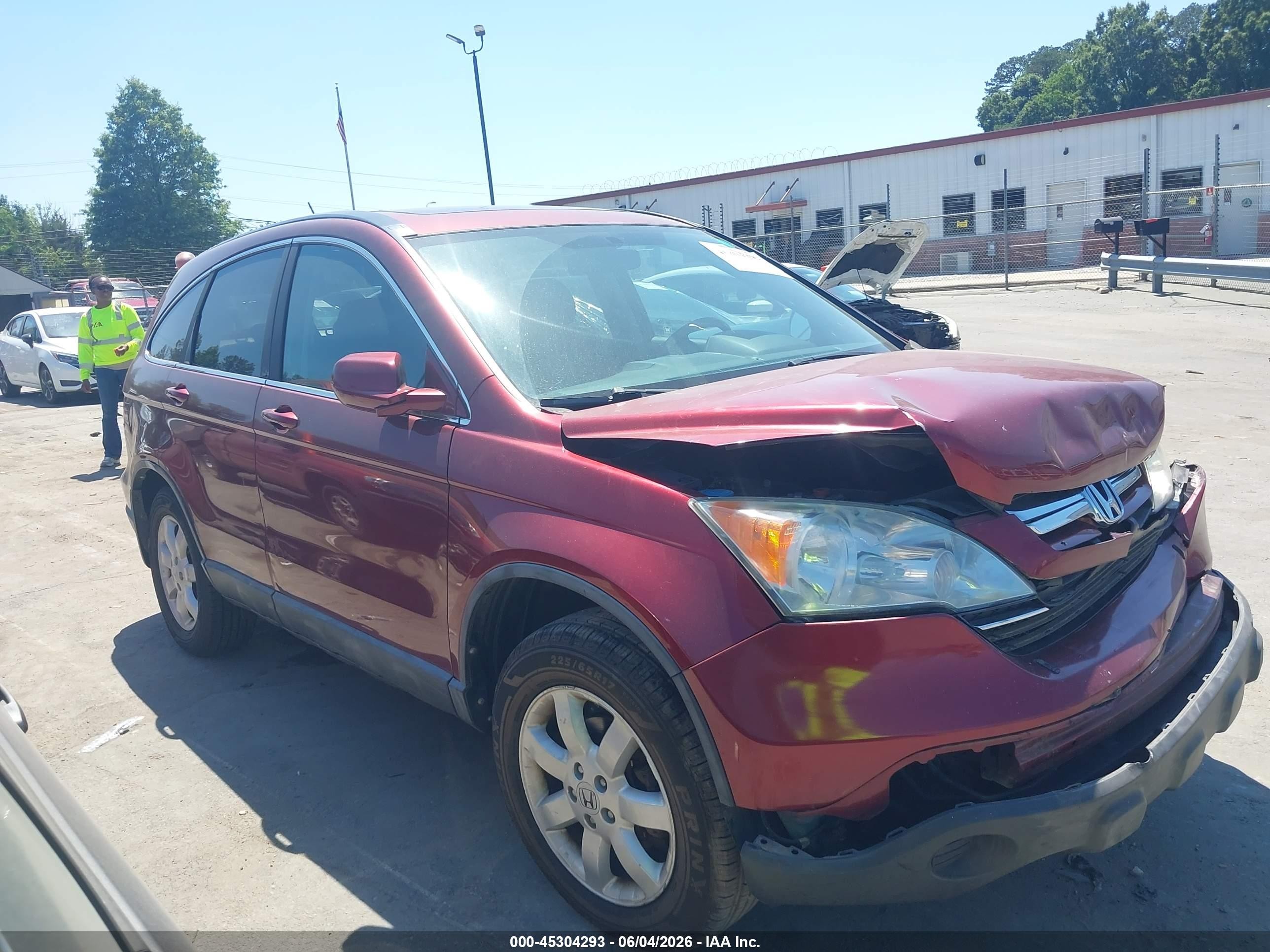 2008 Honda Cr-v Ex-l Burgundy vin: 5J6RE48778L022101