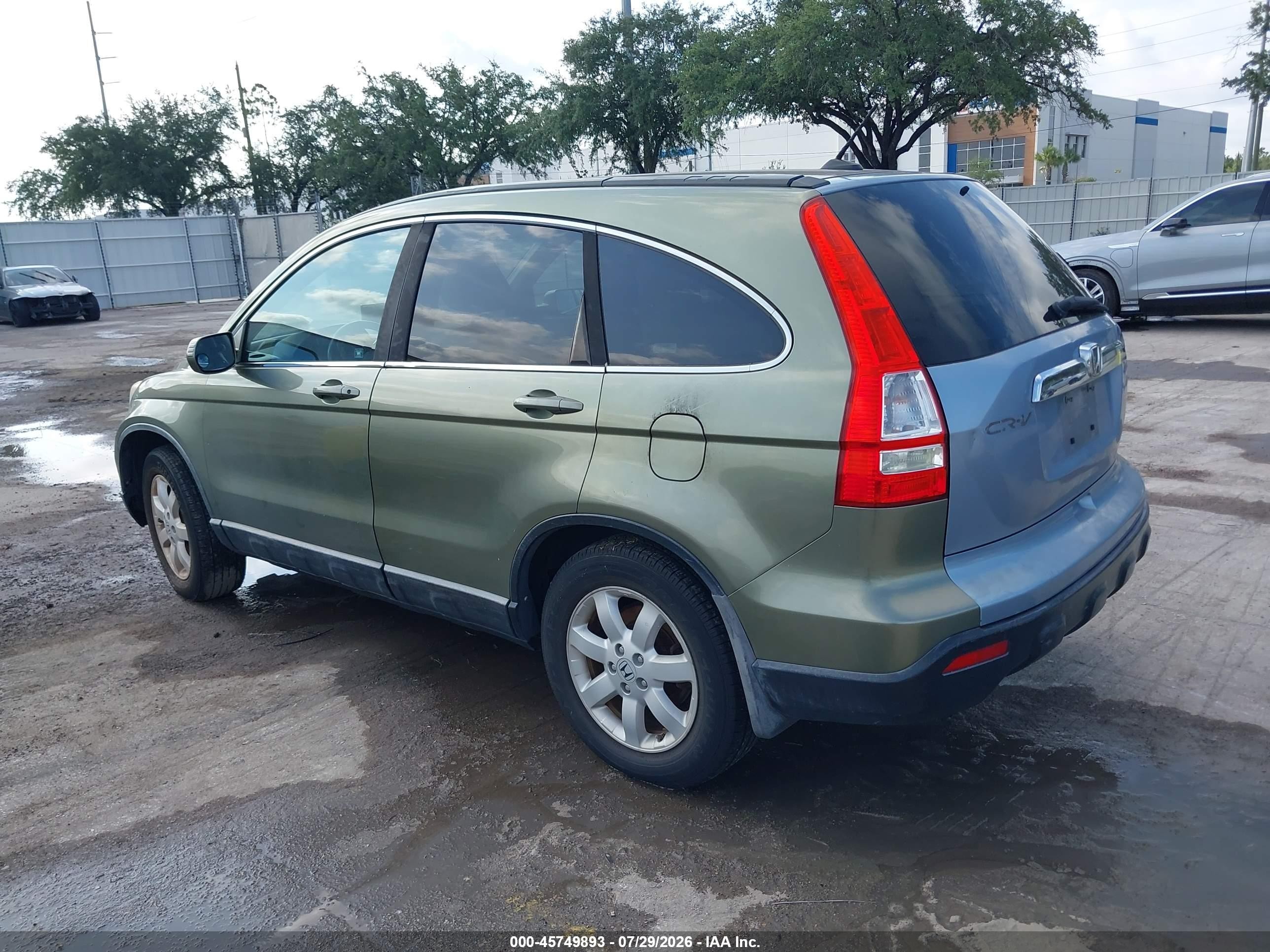 2009 Honda Cr-v Ex-l Green vin: 5J6RE48779L009270