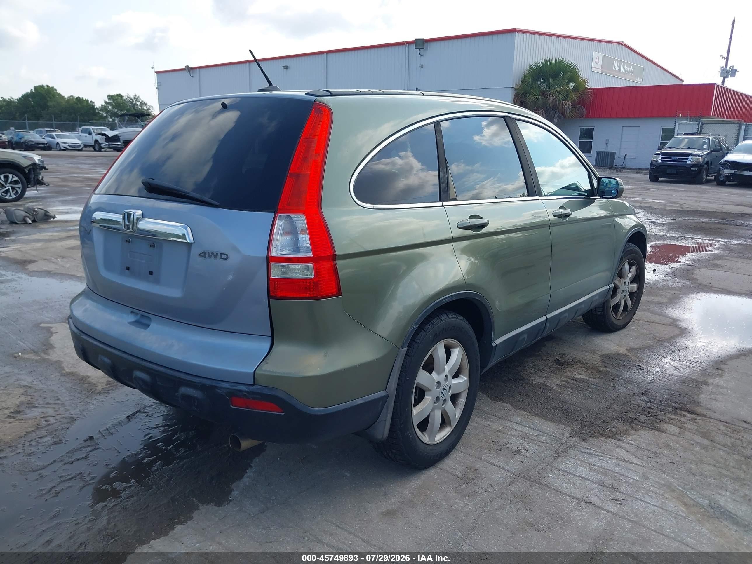 2009 Honda Cr-v Ex-l Green vin: 5J6RE48779L009270