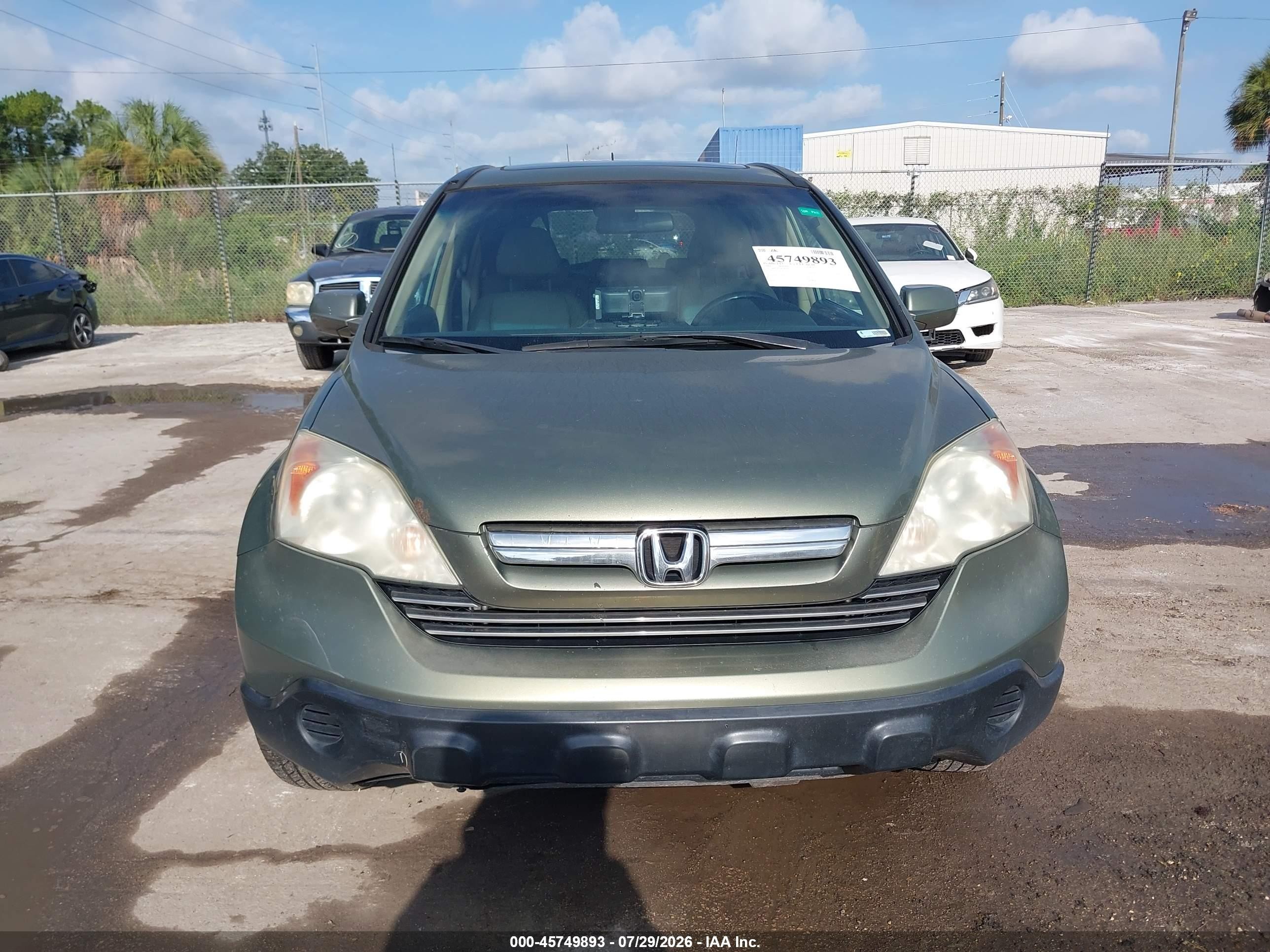 2009 Honda Cr-v Ex-l Green vin: 5J6RE48779L009270