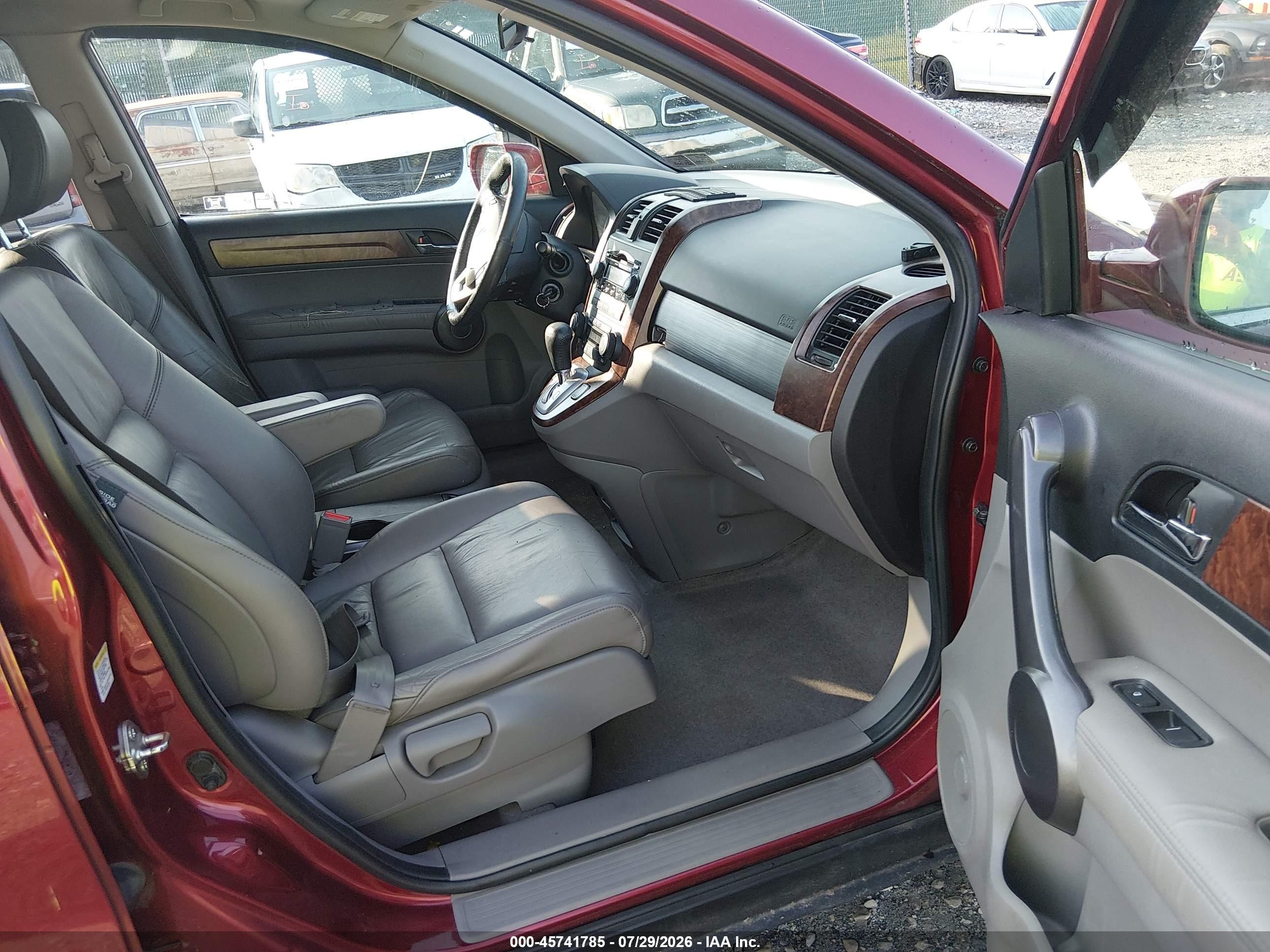 2009 Honda Cr-v Ex-l Burgundy vin: 5J6RE48779L024898