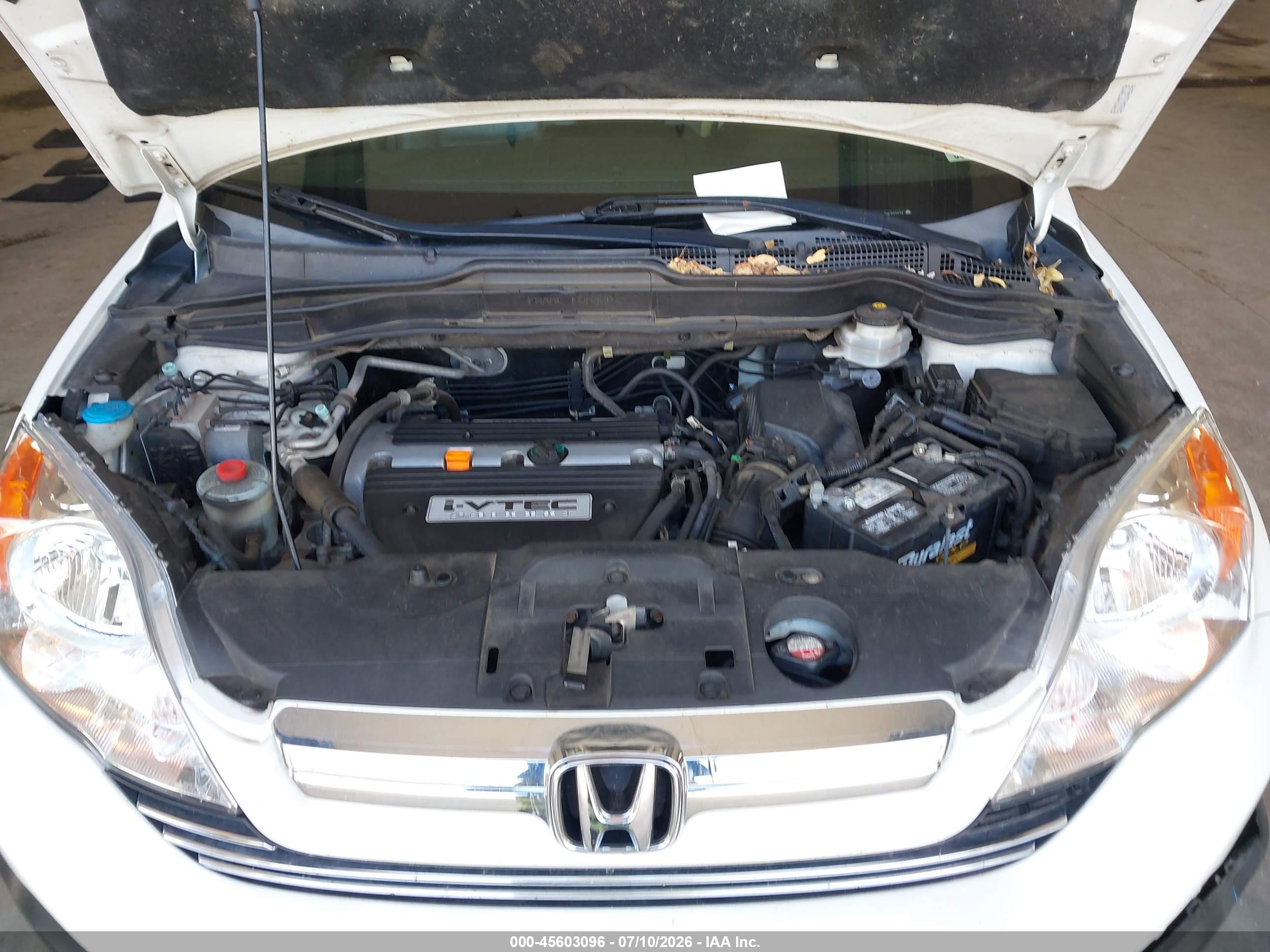 2009 Honda Cr-v Ex-l White vin: 5J6RE48779L037232