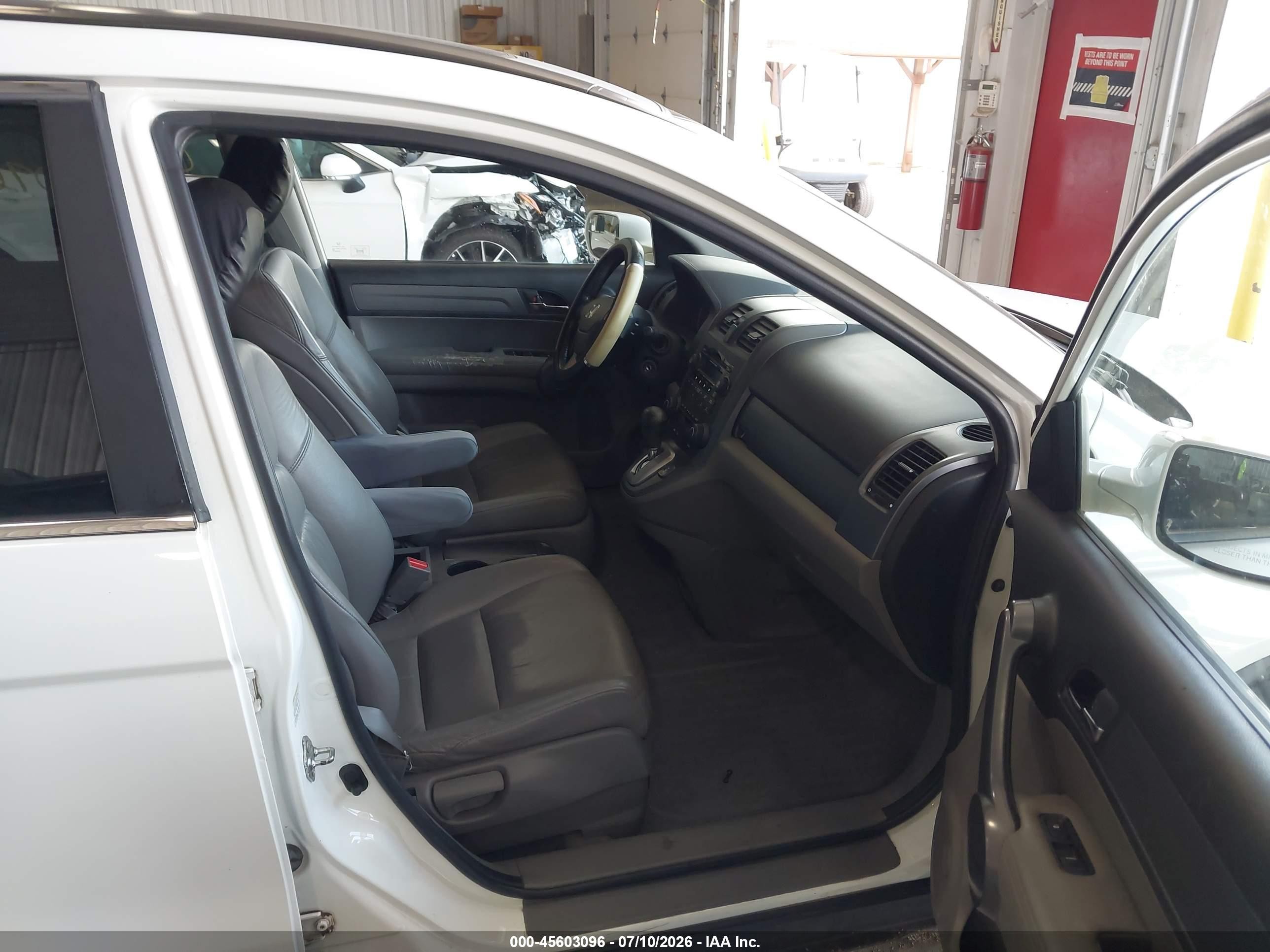 2009 Honda Cr-v Ex-l White vin: 5J6RE48779L037232