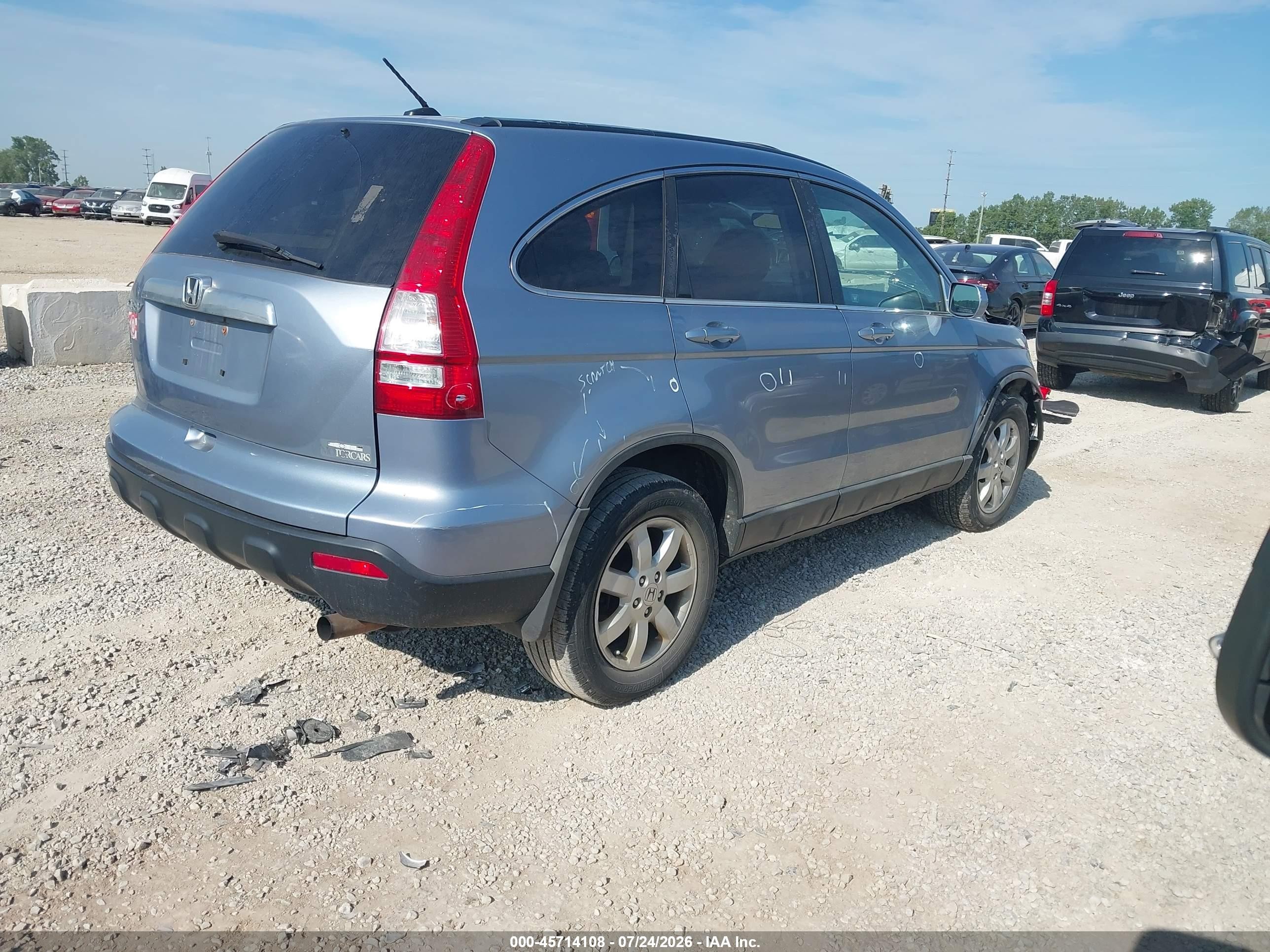 2009 Honda Cr-v Ex-l Синий vin: 5J6RE48779L060011