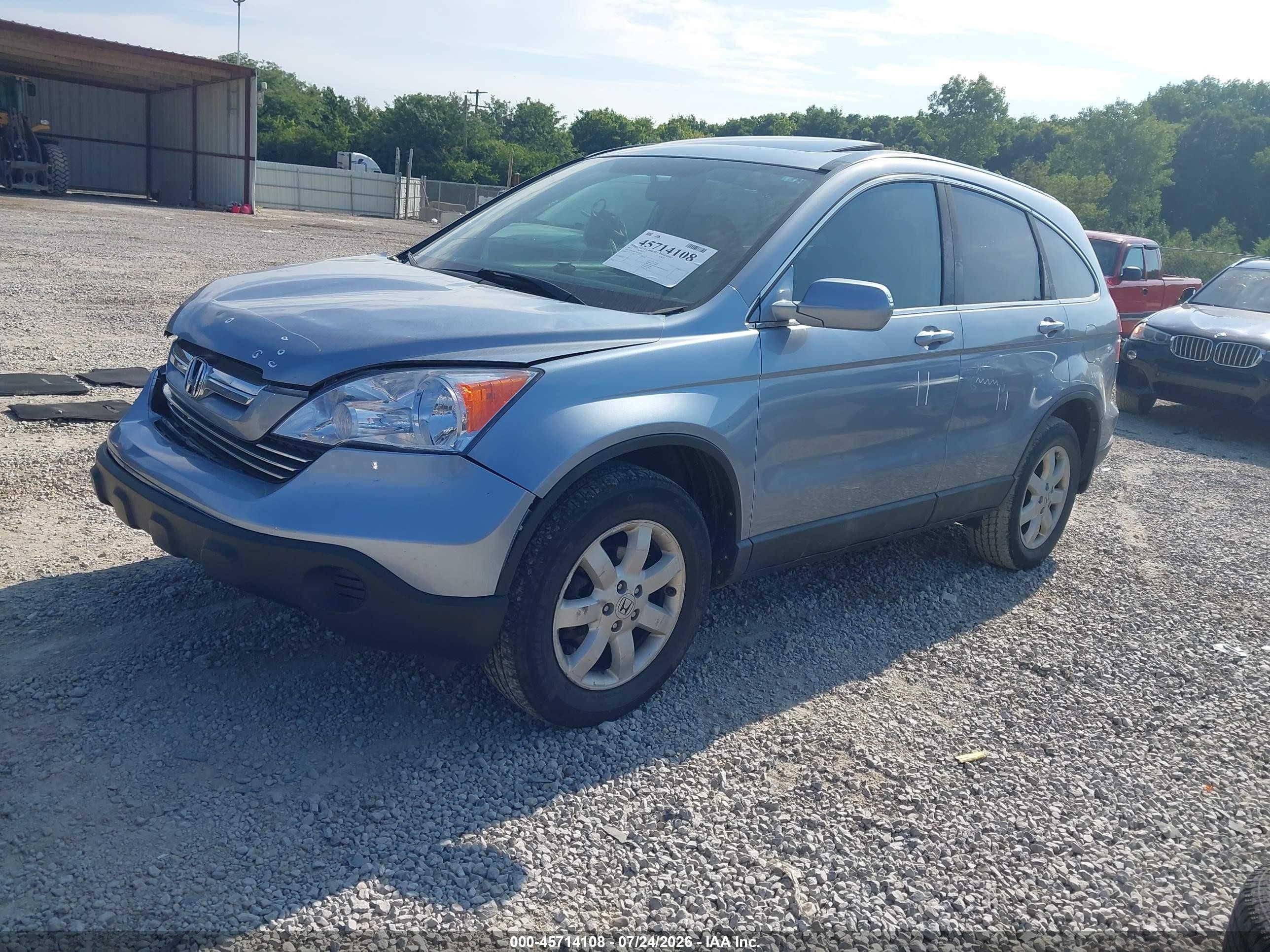 2009 Honda Cr-v Ex-l Синий vin: 5J6RE48779L060011