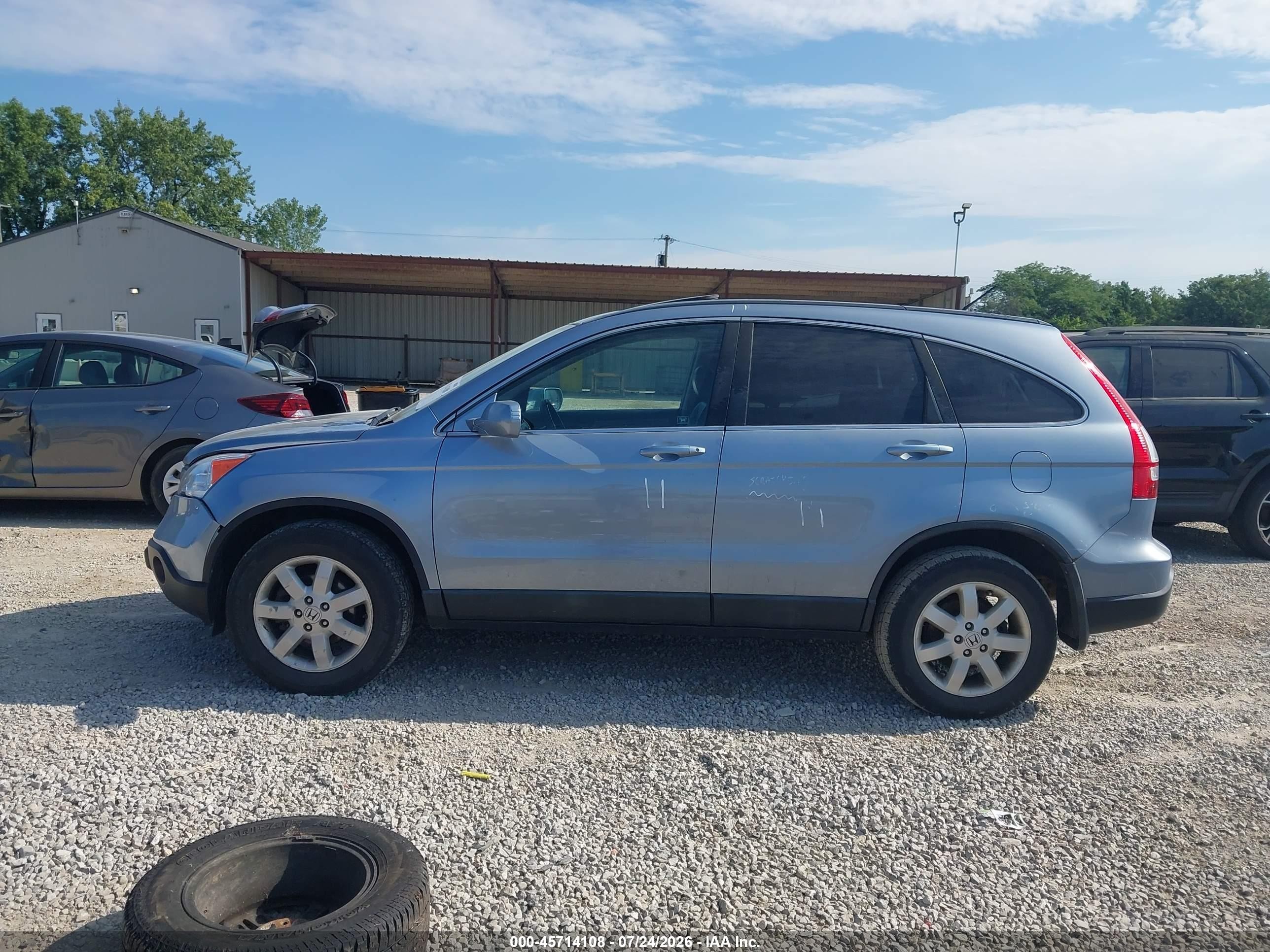 2009 Honda Cr-v Ex-l Синий vin: 5J6RE48779L060011