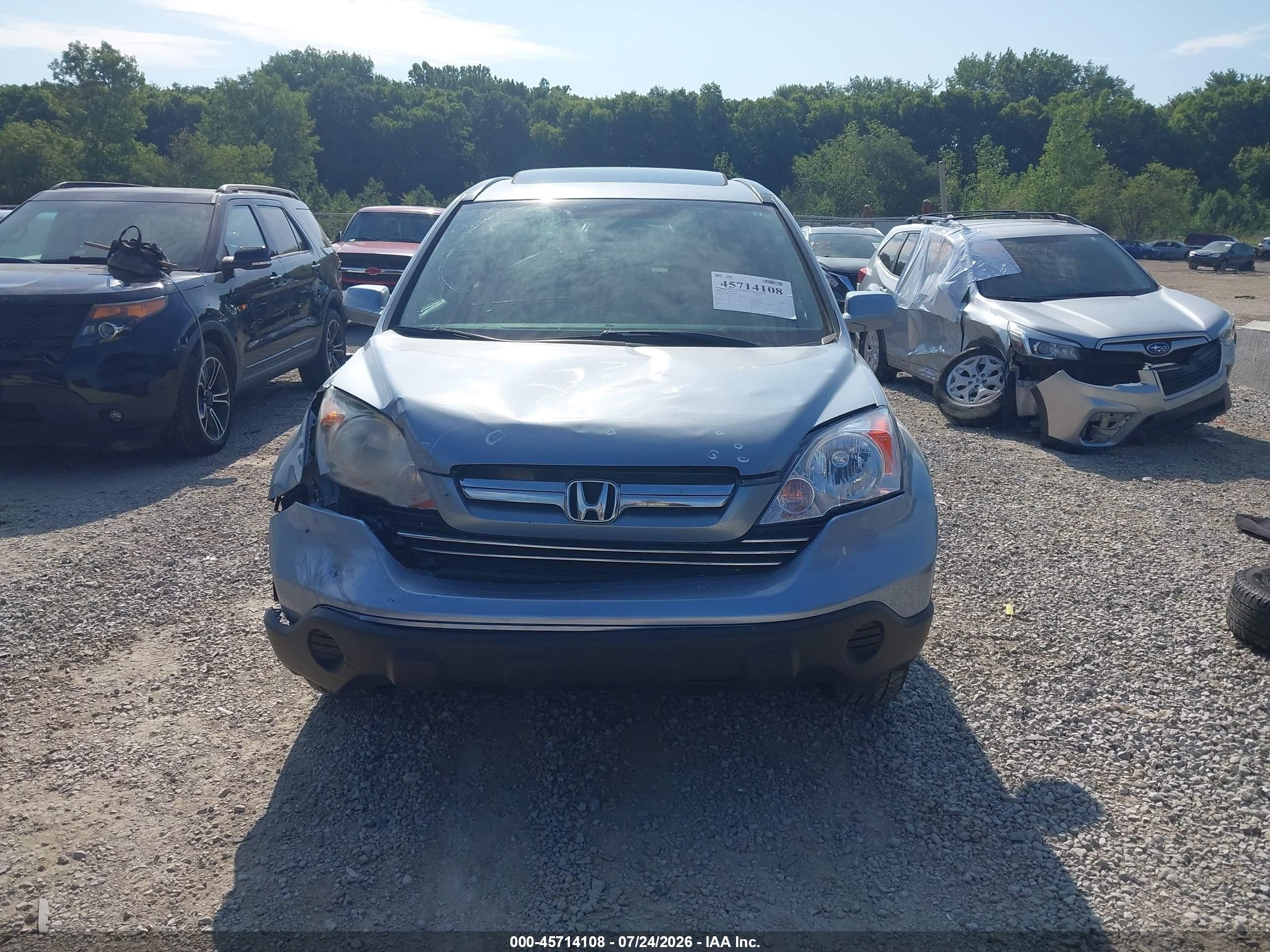 2009 Honda Cr-v Ex-l Синий vin: 5J6RE48779L060011