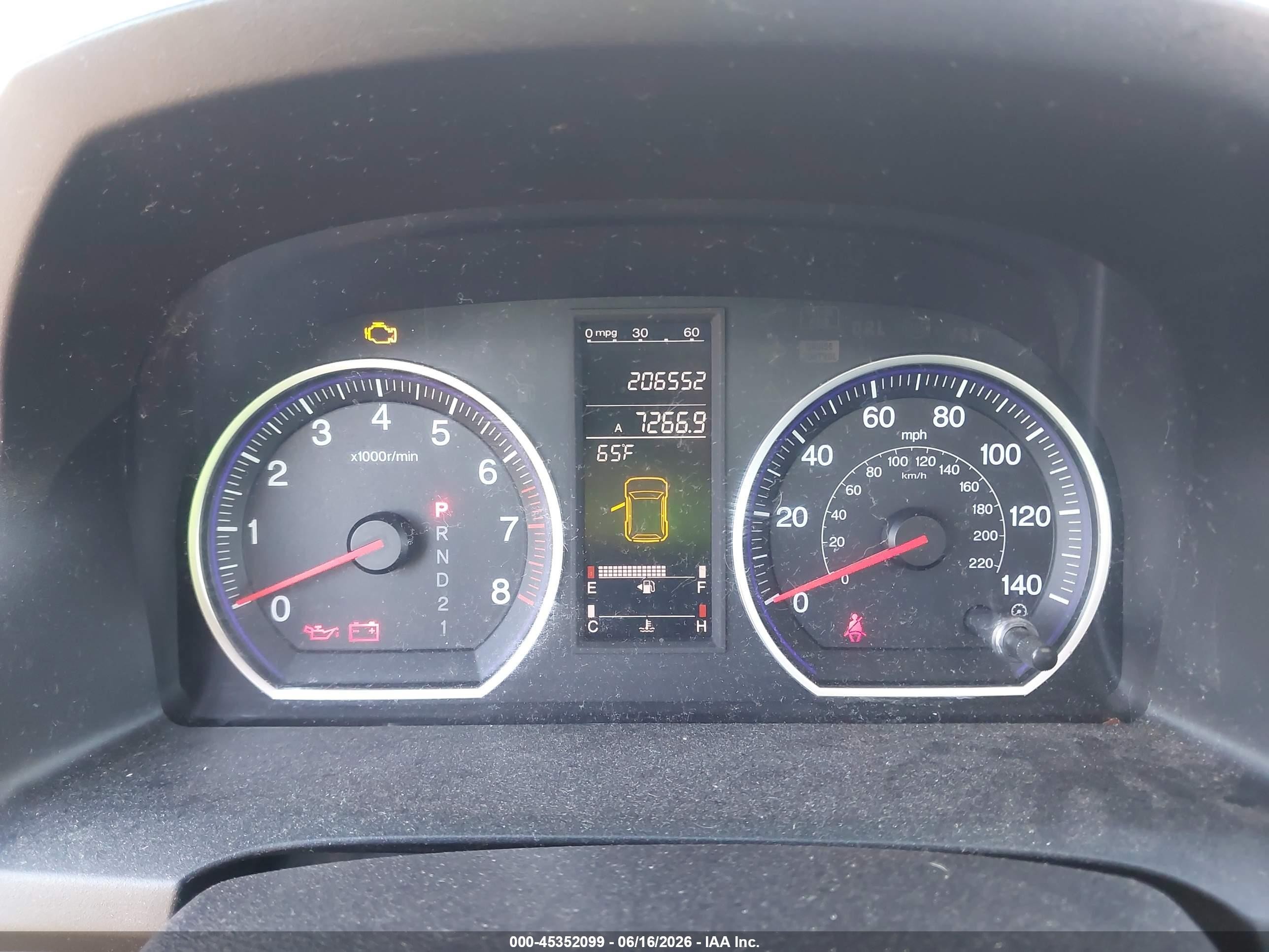 2009 Honda Cr-v Ex-l White vin: 5J6RE48779L061840