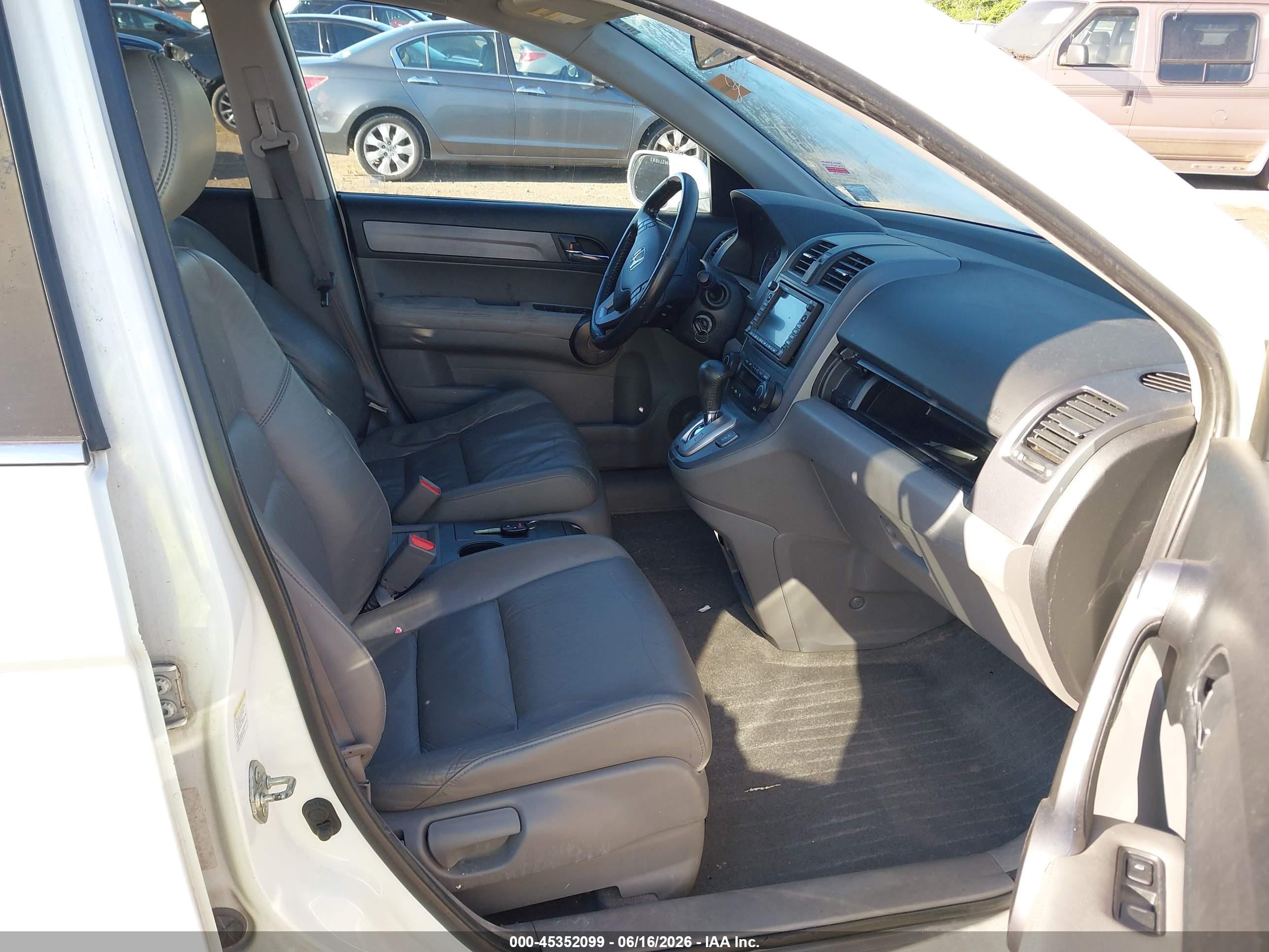 2009 Honda Cr-v Ex-l White vin: 5J6RE48779L061840