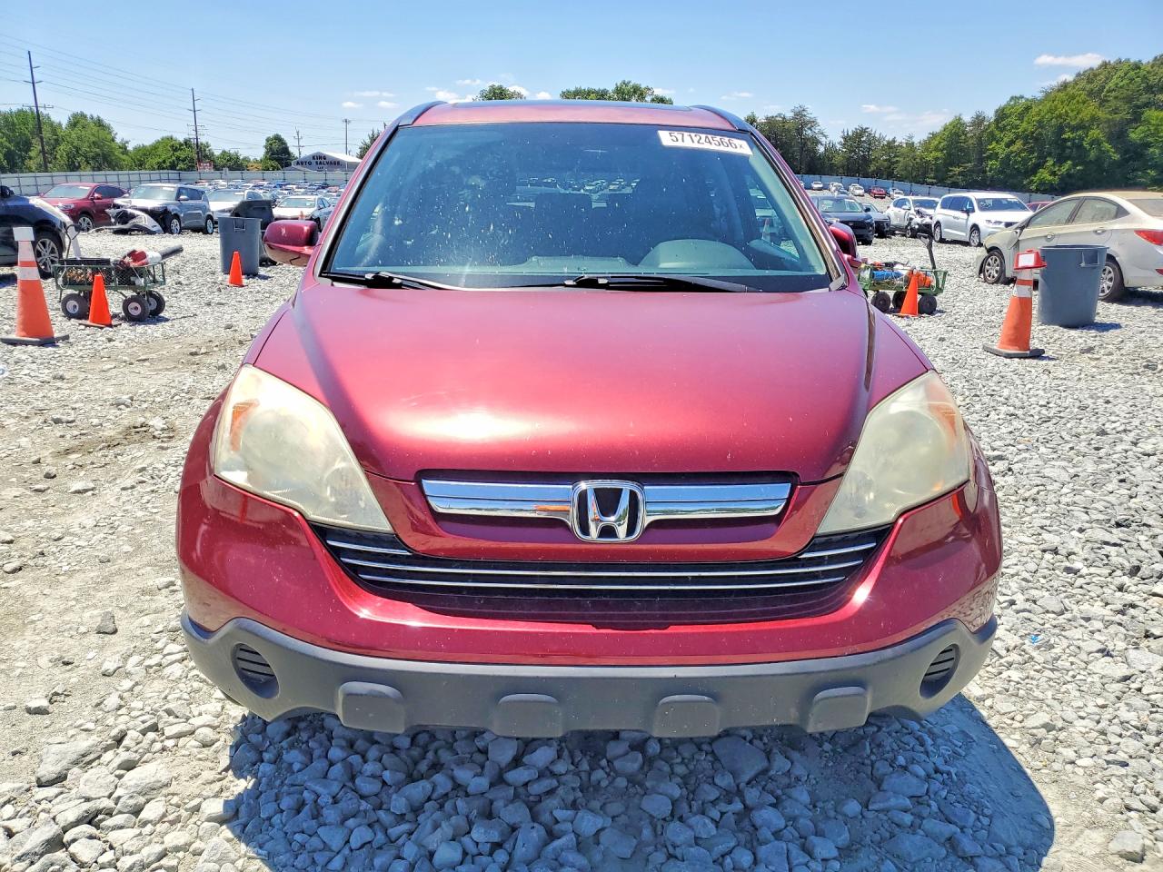 2007 Honda Cr-v Exl Бордовый vin: 5J6RE48787L014796