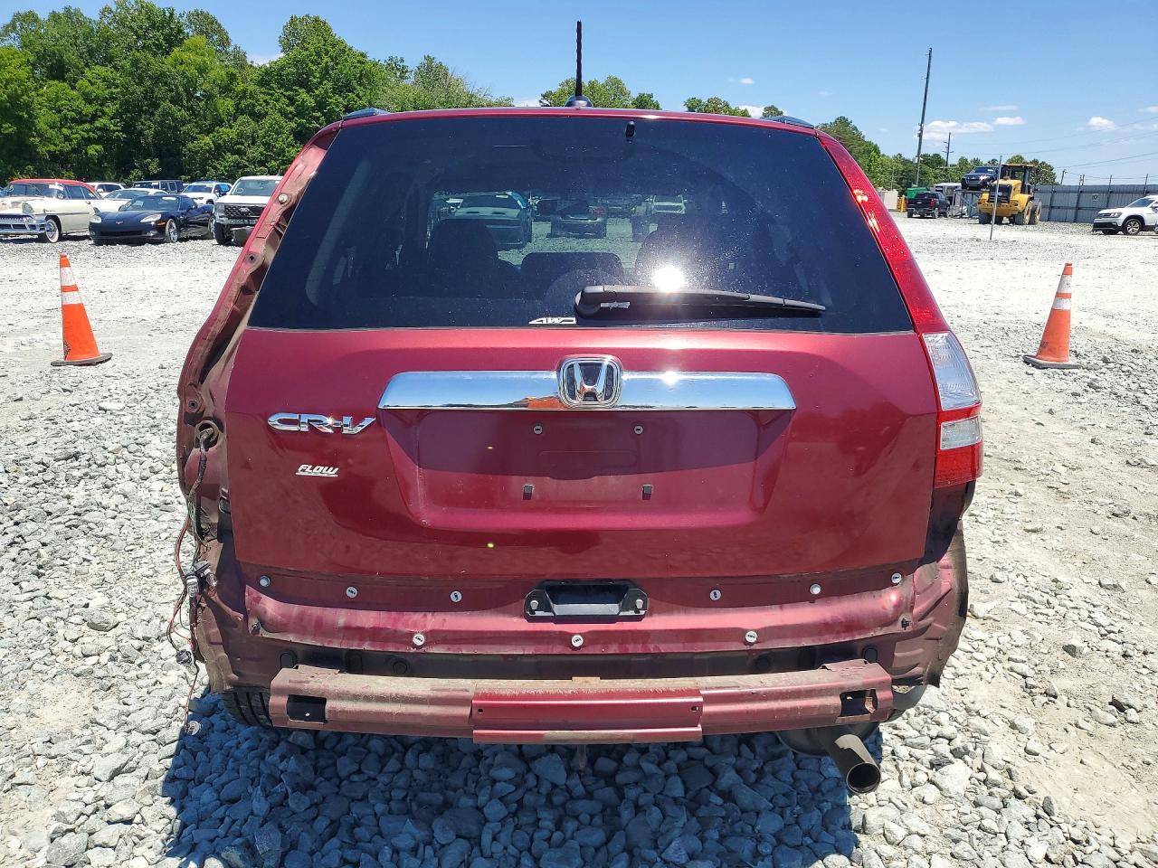 2007 Honda Cr-v Exl Бордовый vin: 5J6RE48787L014796