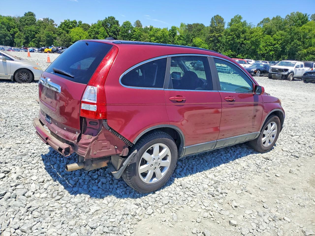 2007 Honda Cr-v Exl Бордовый vin: 5J6RE48787L014796