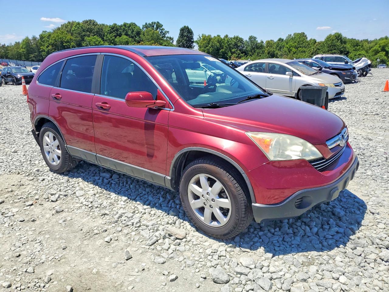 2007 Honda Cr-v Exl Бордовый vin: 5J6RE48787L014796