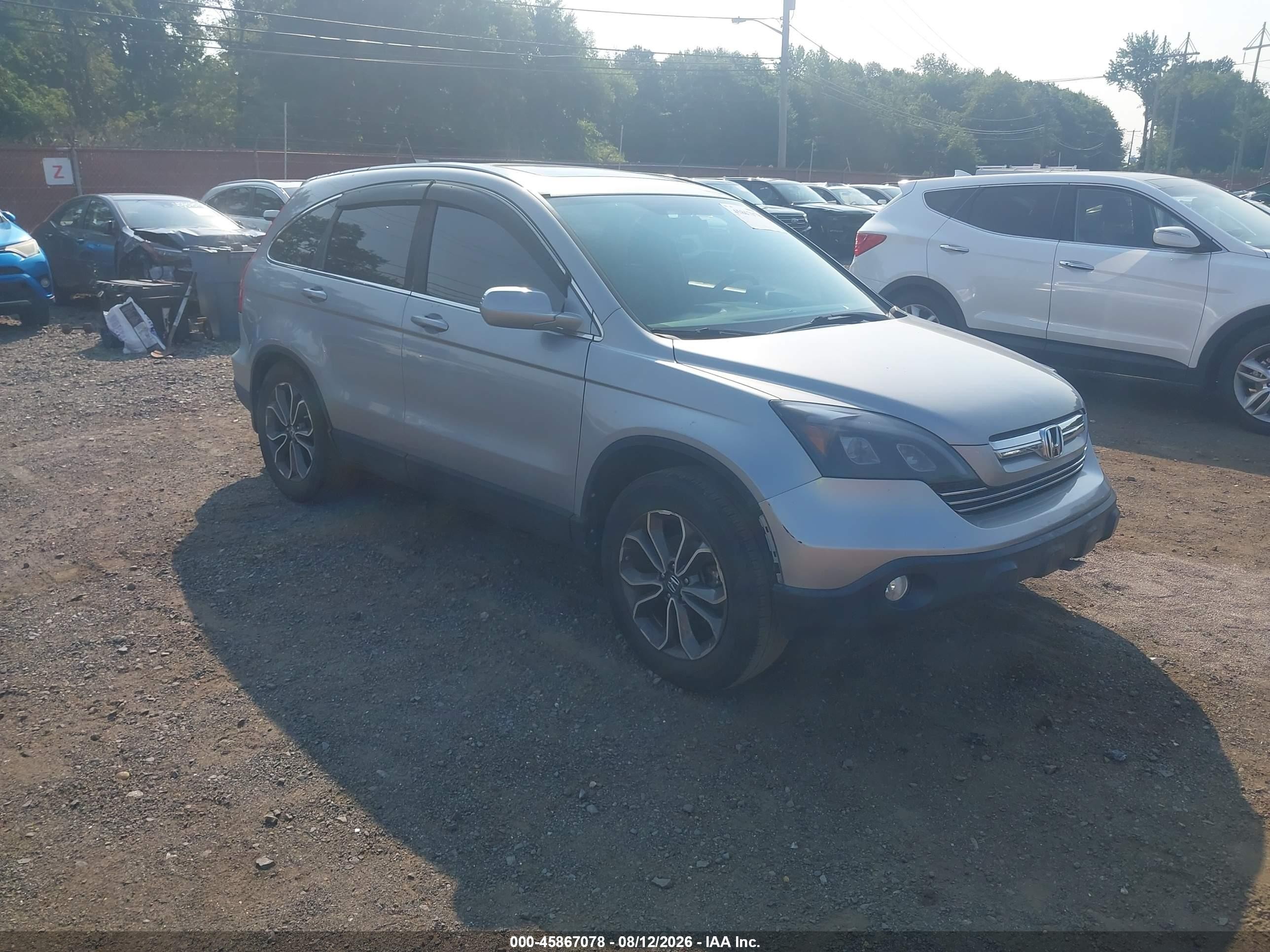 2008 Honda Cr-v Ex-l Silver vin: 5J6RE48788L015724