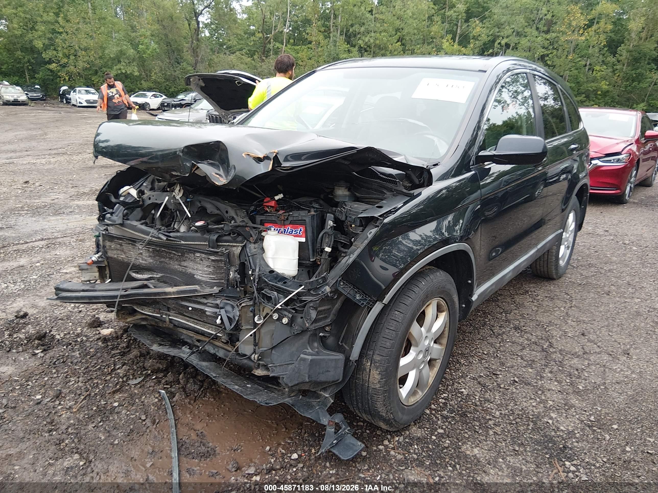 2008 Honda Cr-v Ex-l Черный vin: 5J6RE48788L017585