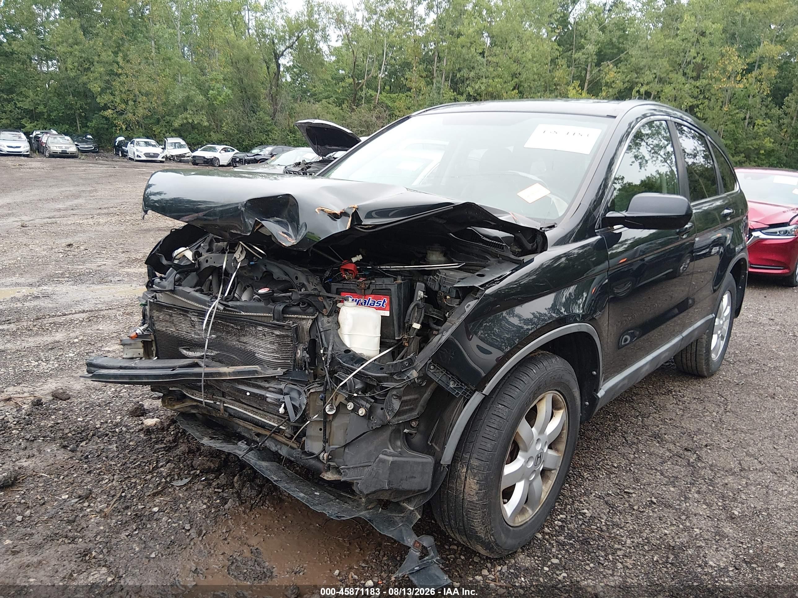 2008 Honda Cr-v Ex-l Черный vin: 5J6RE48788L017585